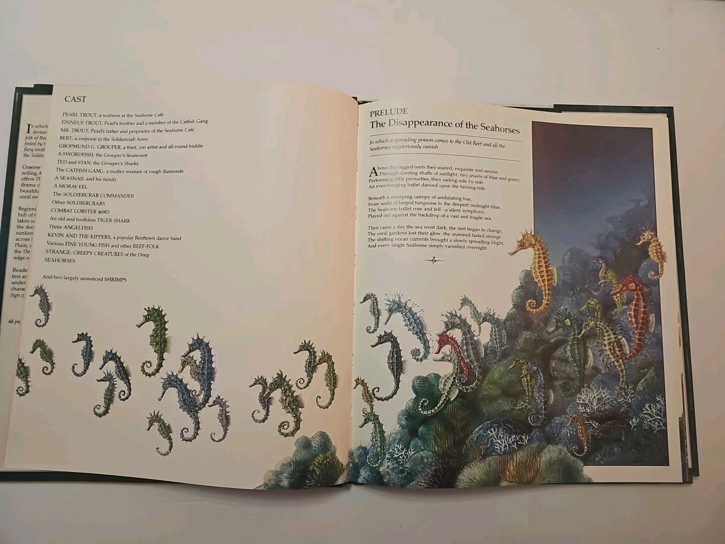 Sign of the Seahorse by Graeme Base (1992 Hardcover) 1st edition DUST JACKET