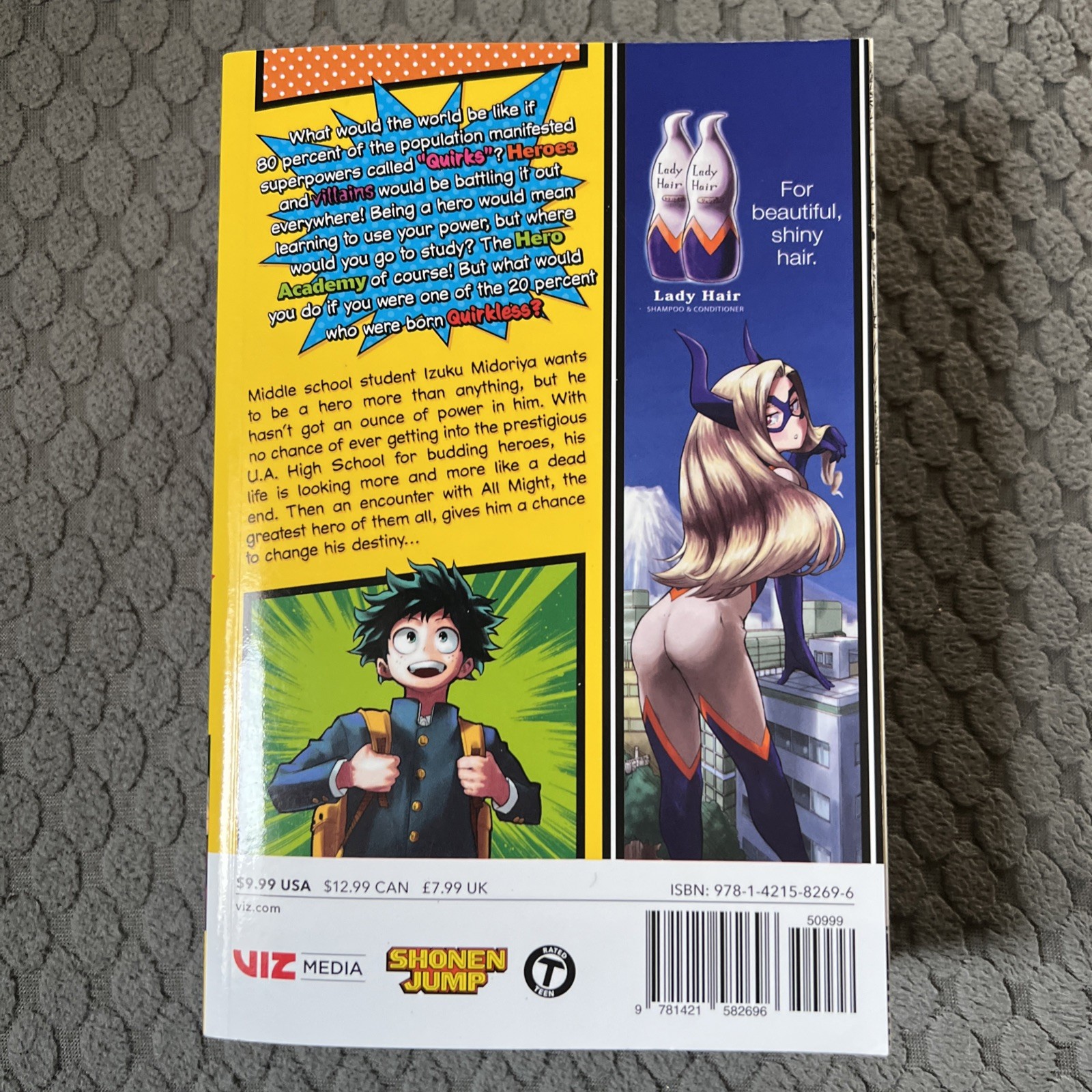 My Hero Academia Manga Lot Of 3 Books Volumes 1-3 Viz Media Paperback