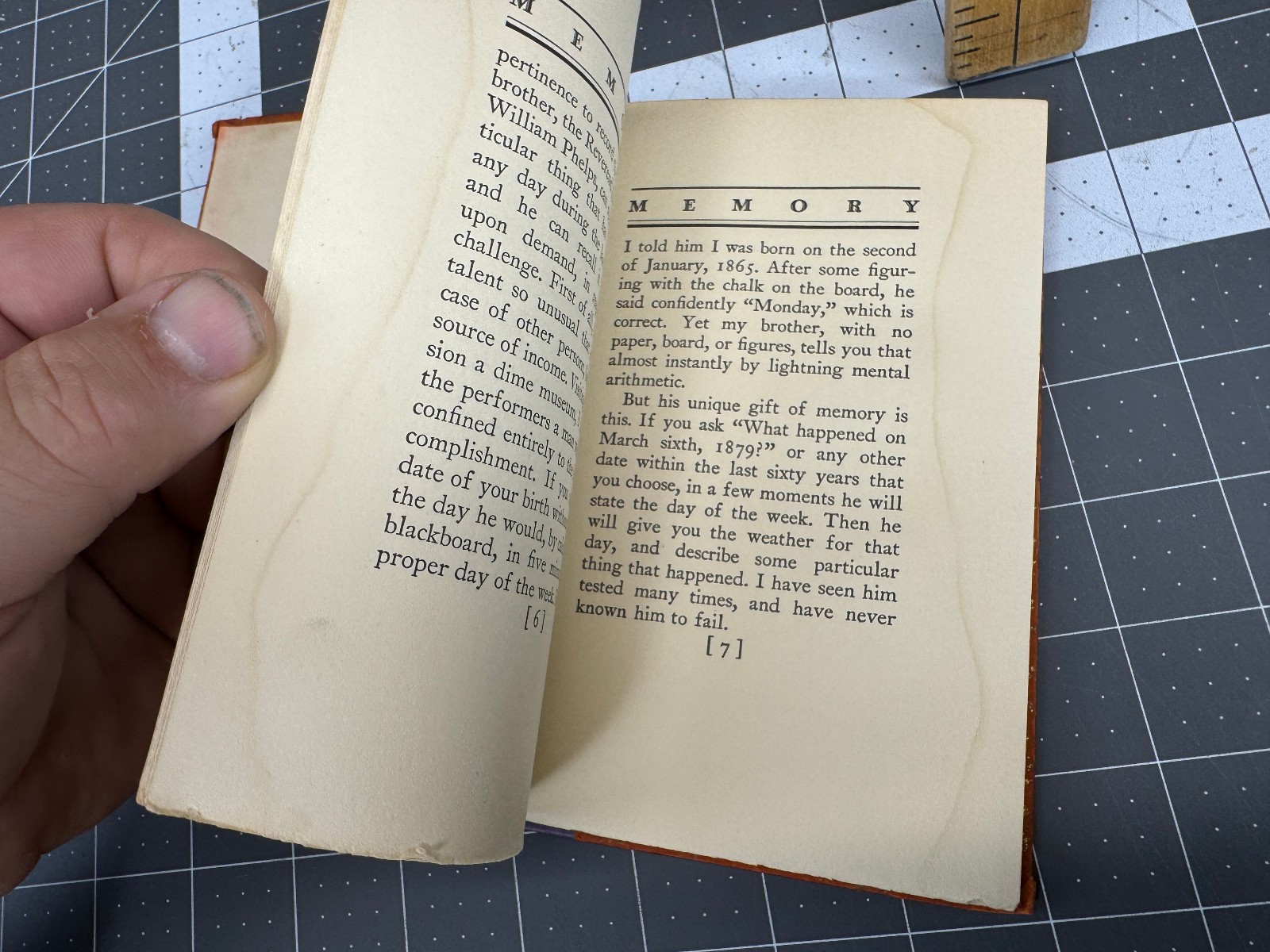 Memory by William Lyon Phelps- Hardcover. (1929)