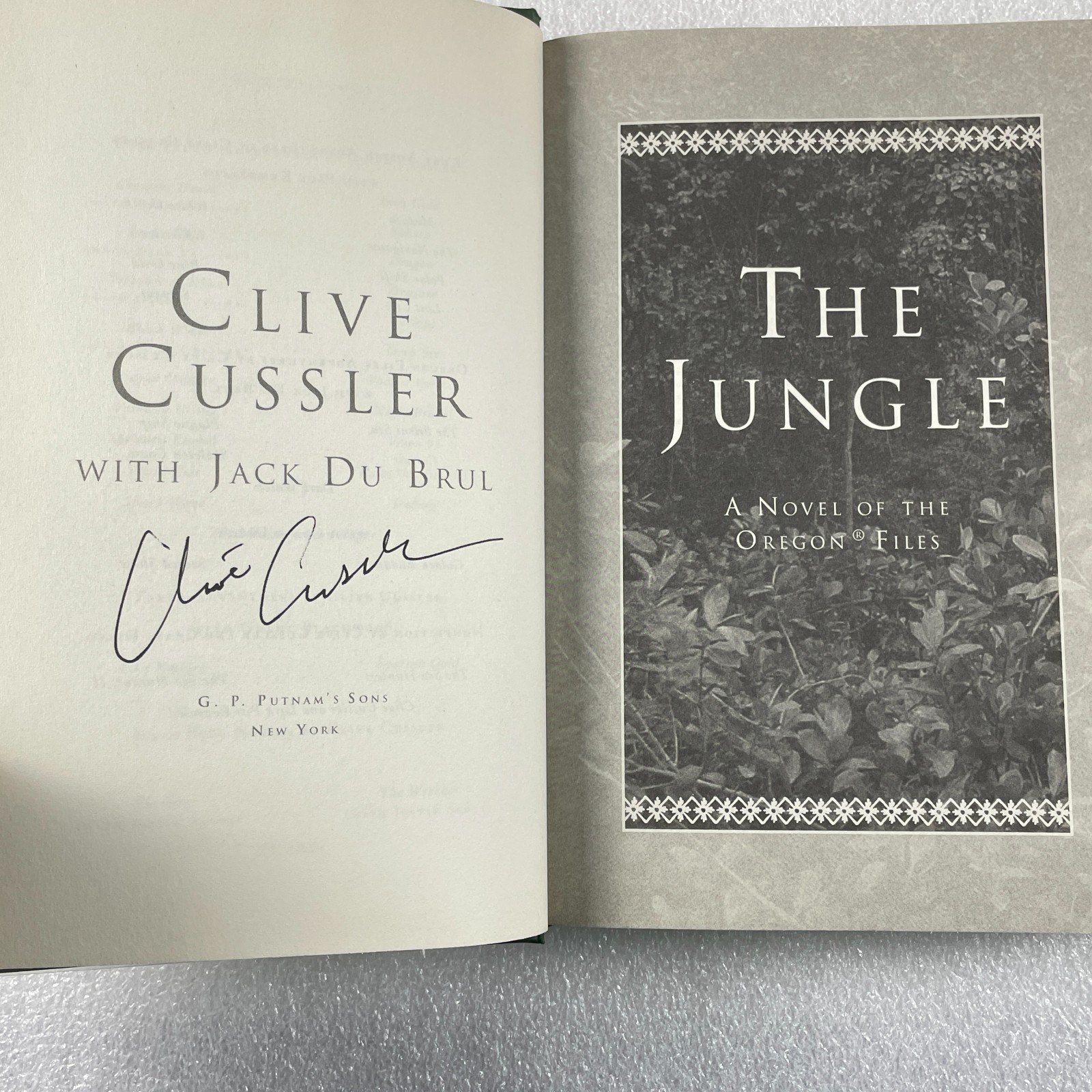 The Jungle by Clive Cussler, Jack Du Brul – Signed 1st Edition Putnam 2011