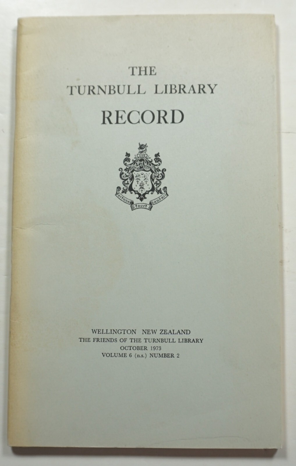 The Turnbull Library Record 10/73 New Zealand History Katherine Mansfield