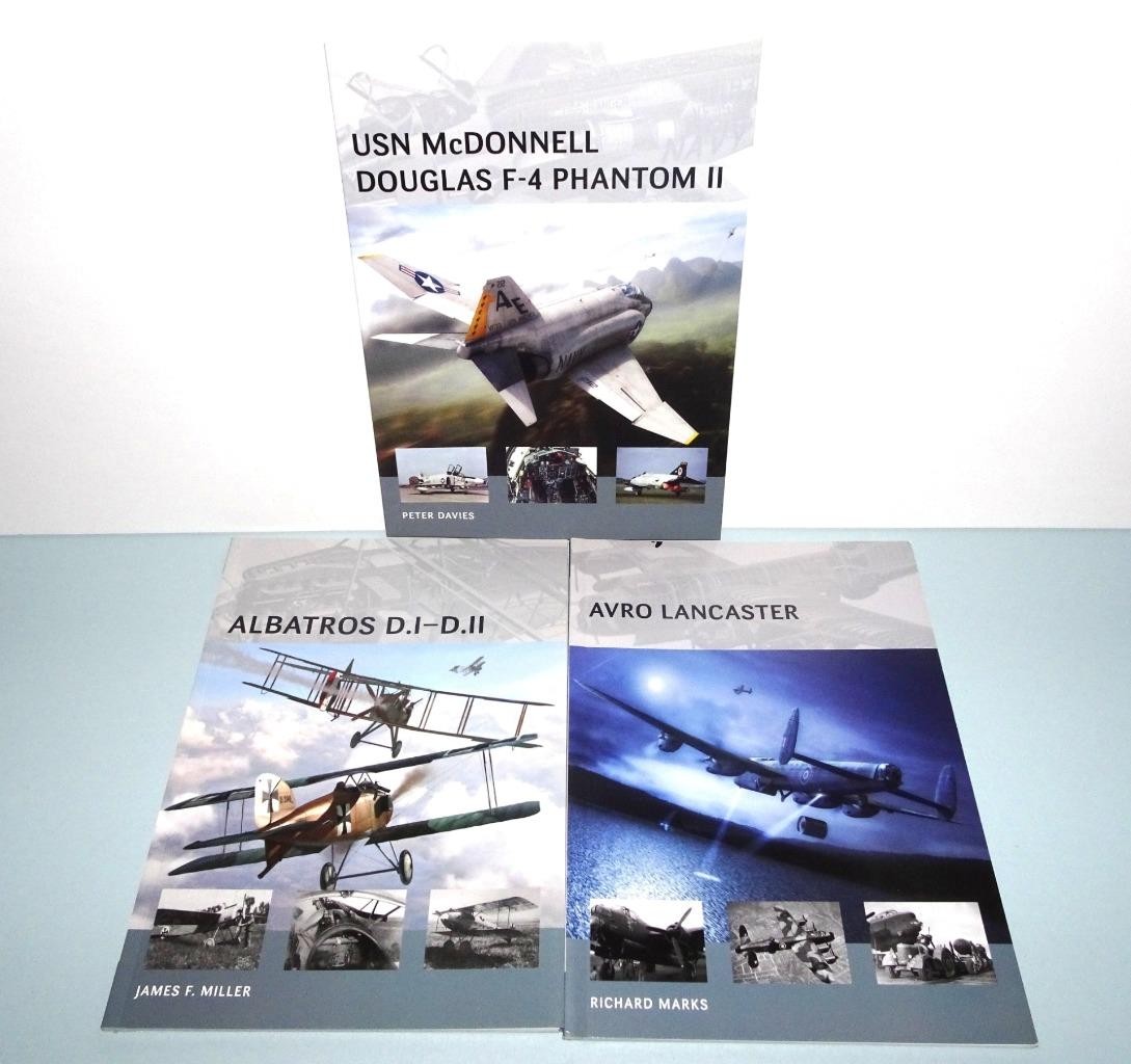 Lot of 3 Osprey New Vanguard #s 5, 21 & 22 TPBs Avro Lancaster Phantom Albatross