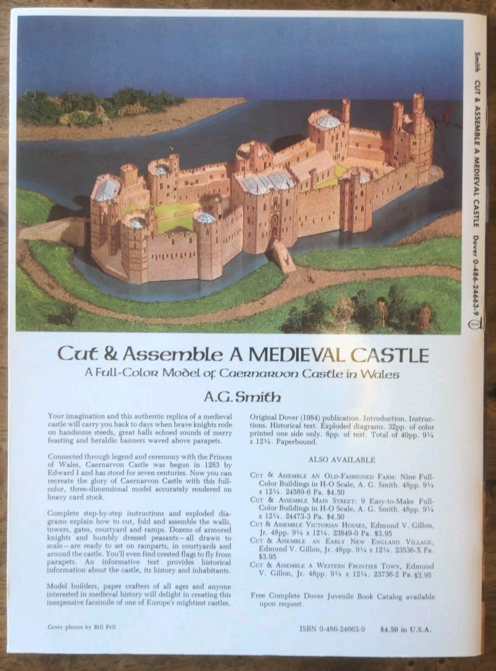 Lot of 2 Cut & Assemble Books Medieval Castle + Dinosaur Dioramas VTG Activity