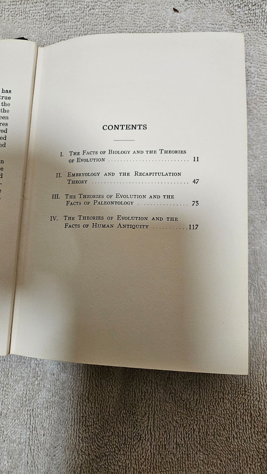 ‡ 🐒 Theory of Evolution and Facts of Science by Rimmer • 1935 HC 4th Ed Ex-Libr