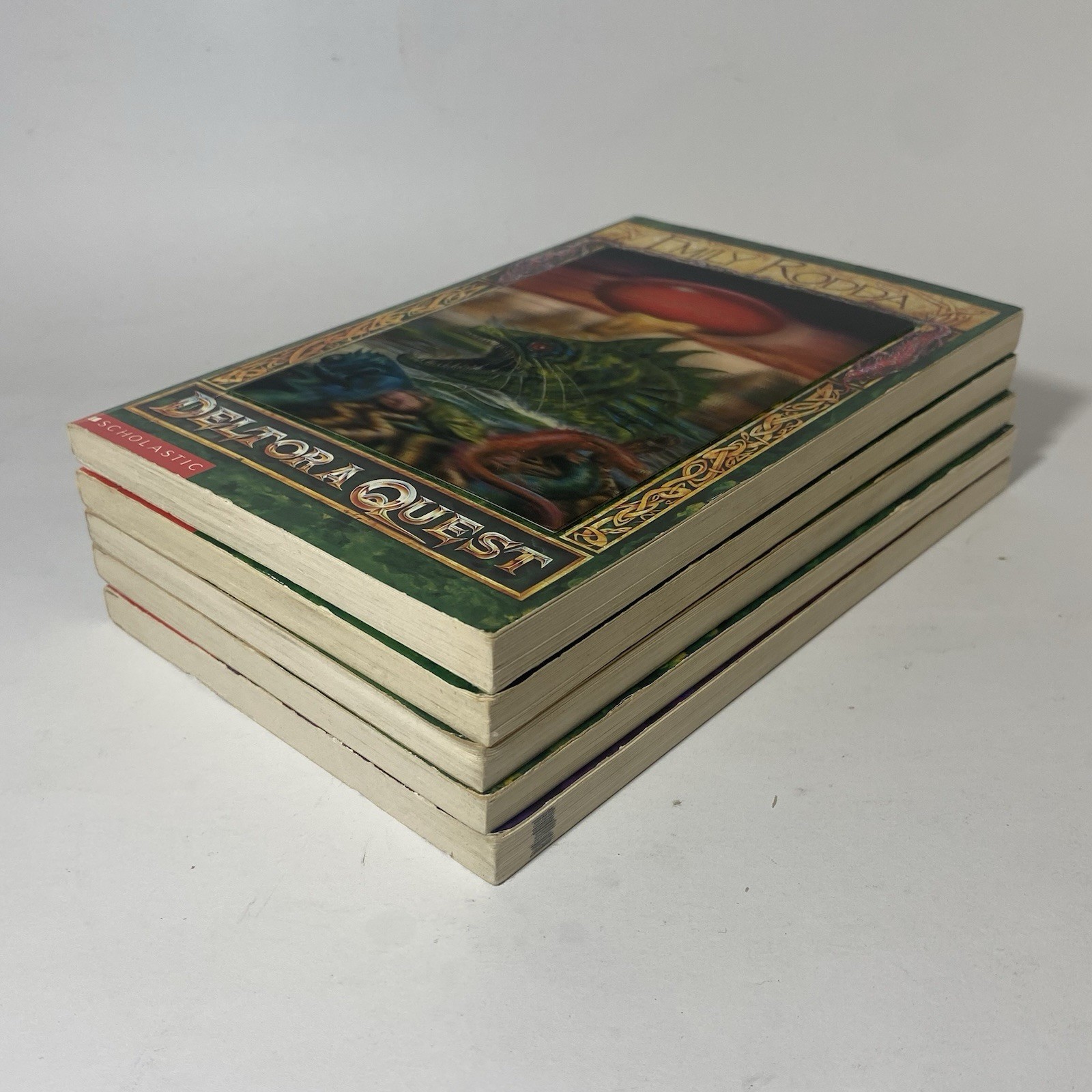 Deltora Quest 3 Books 1 2 3 8 + Quiz Book Holographic Cover Art Emily Rodda PB