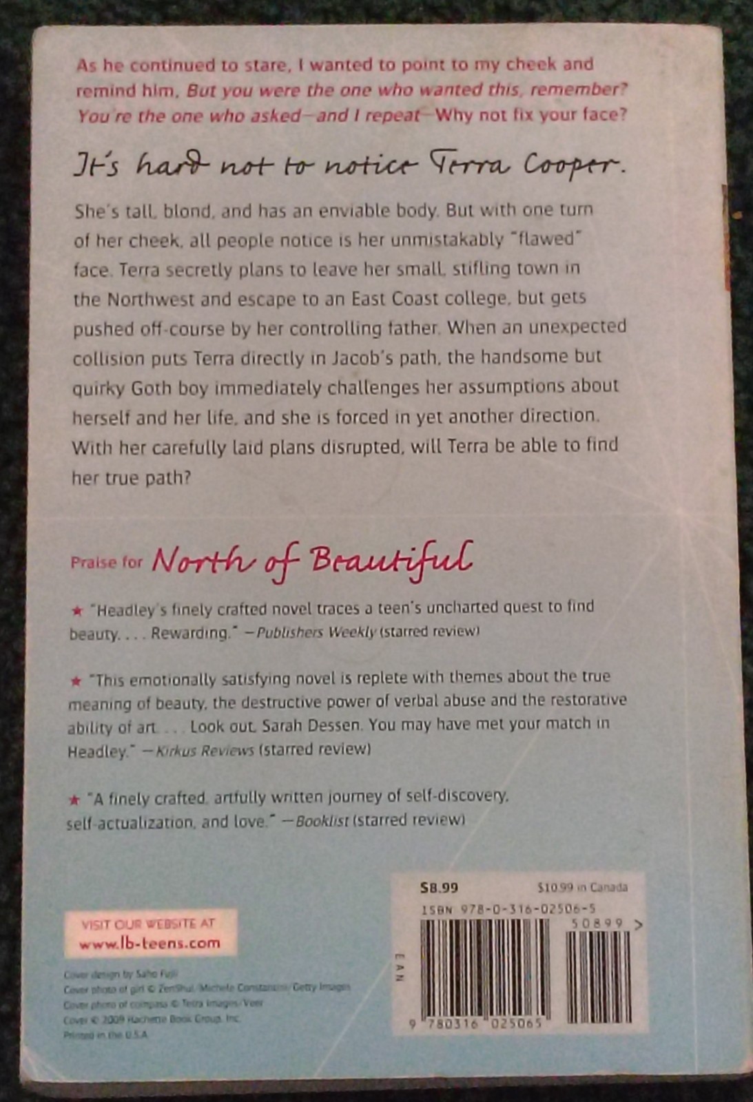 North of Beautiful by Justina Chen Headley (2010, Trade Paperback)