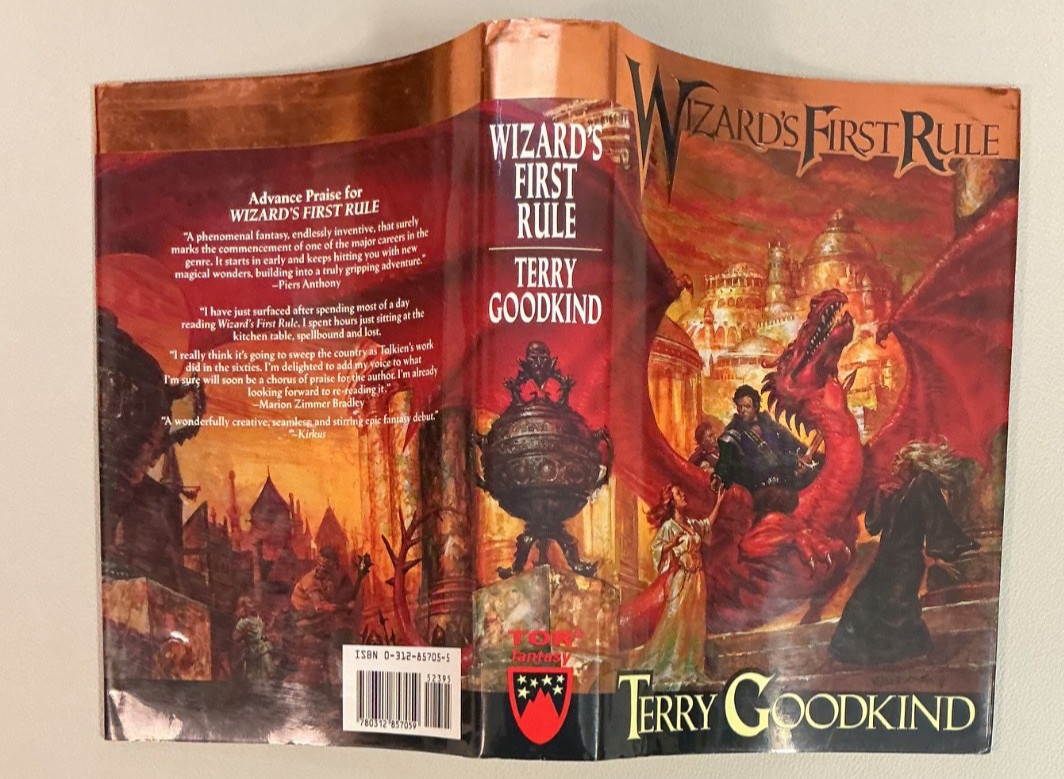 WIZARD’S FIRST RULE Terry Goodkind DEBUT NOVEL! 1st Ed/1st Print HCDJ Sept. 1994