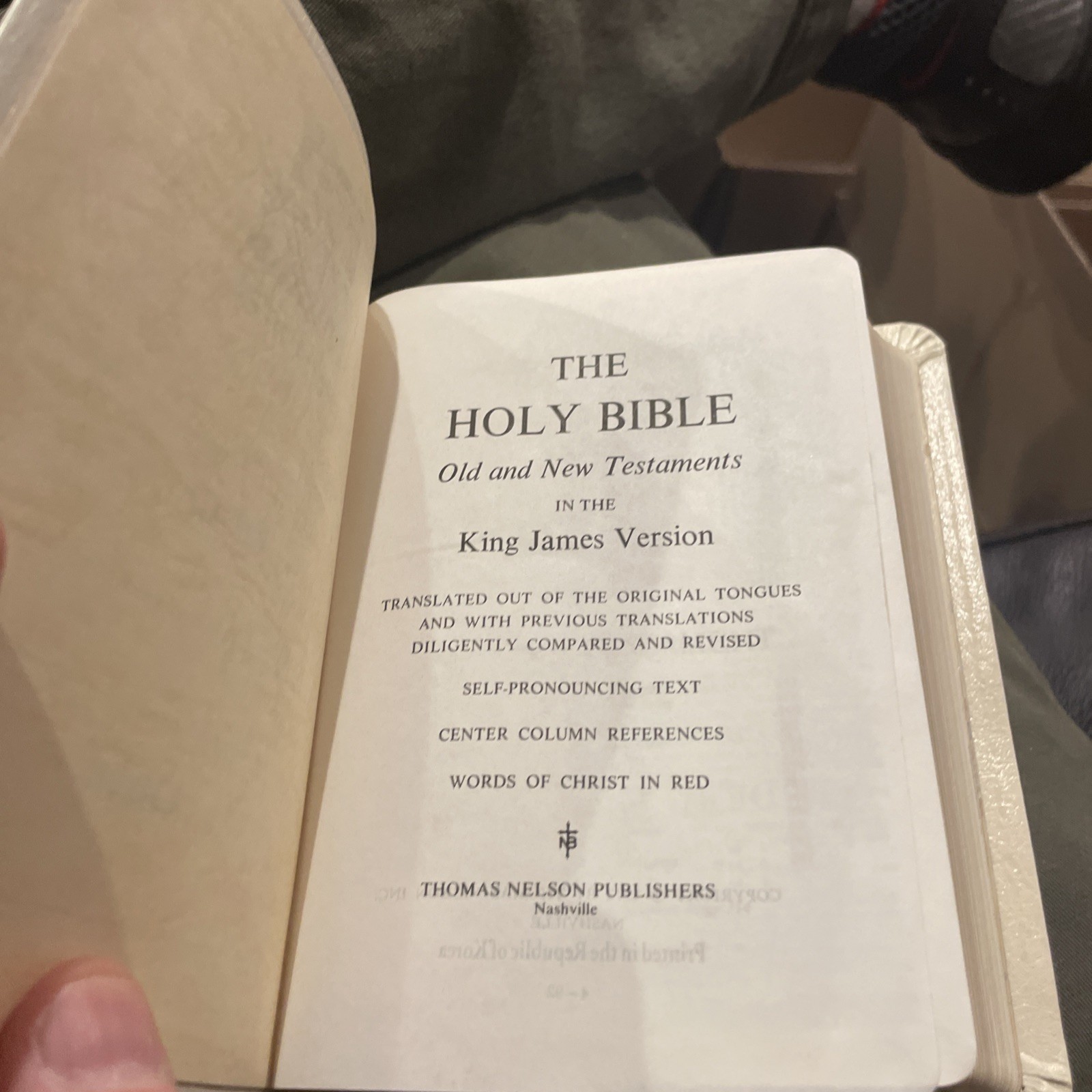 Holy Bible nelson #345W Bonded Leather Pocket Size KJV Red Letter
