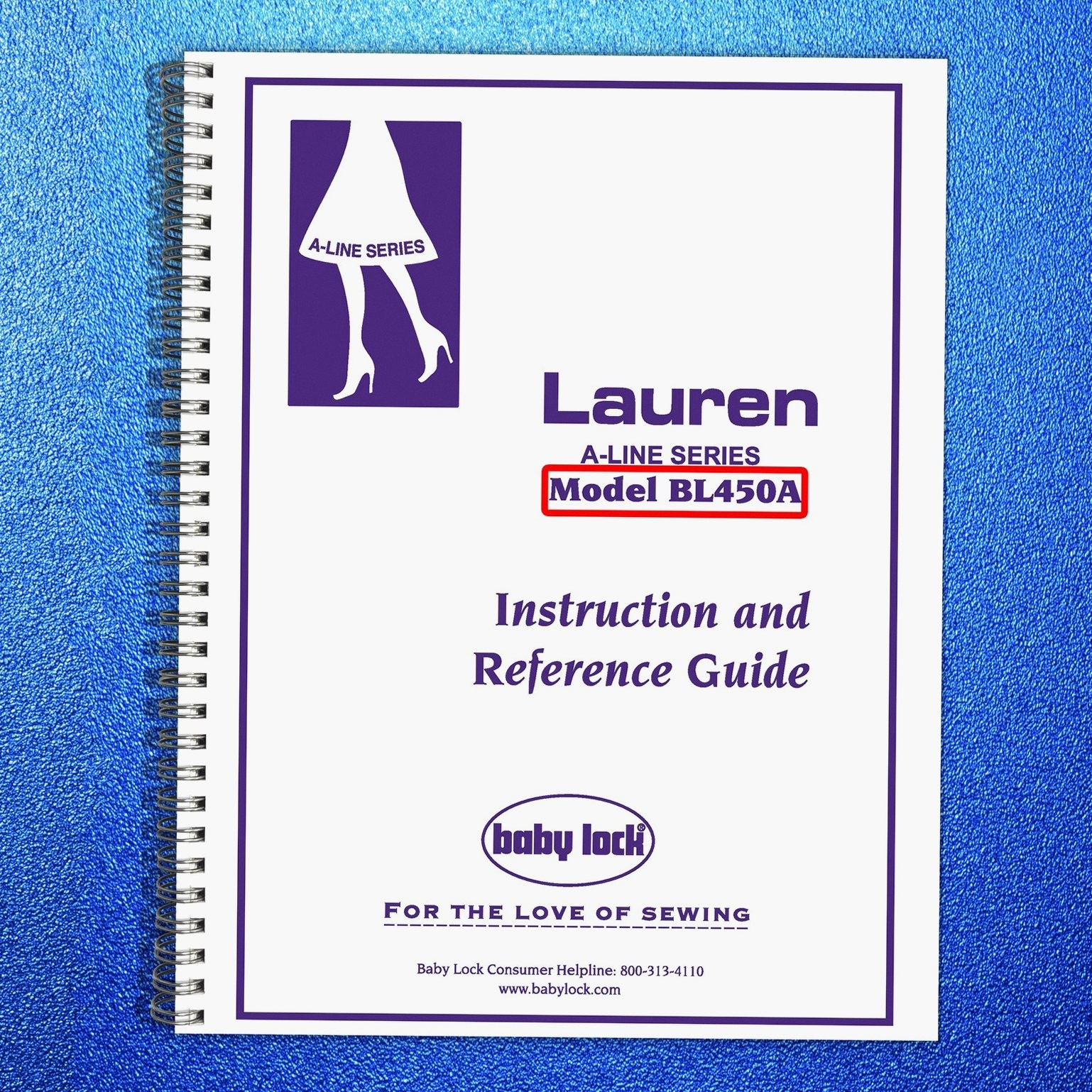 BABY LOCK BL450 Serger Instruction Manual – STEEL WIRE BIND – PROTECTIVE JACKET