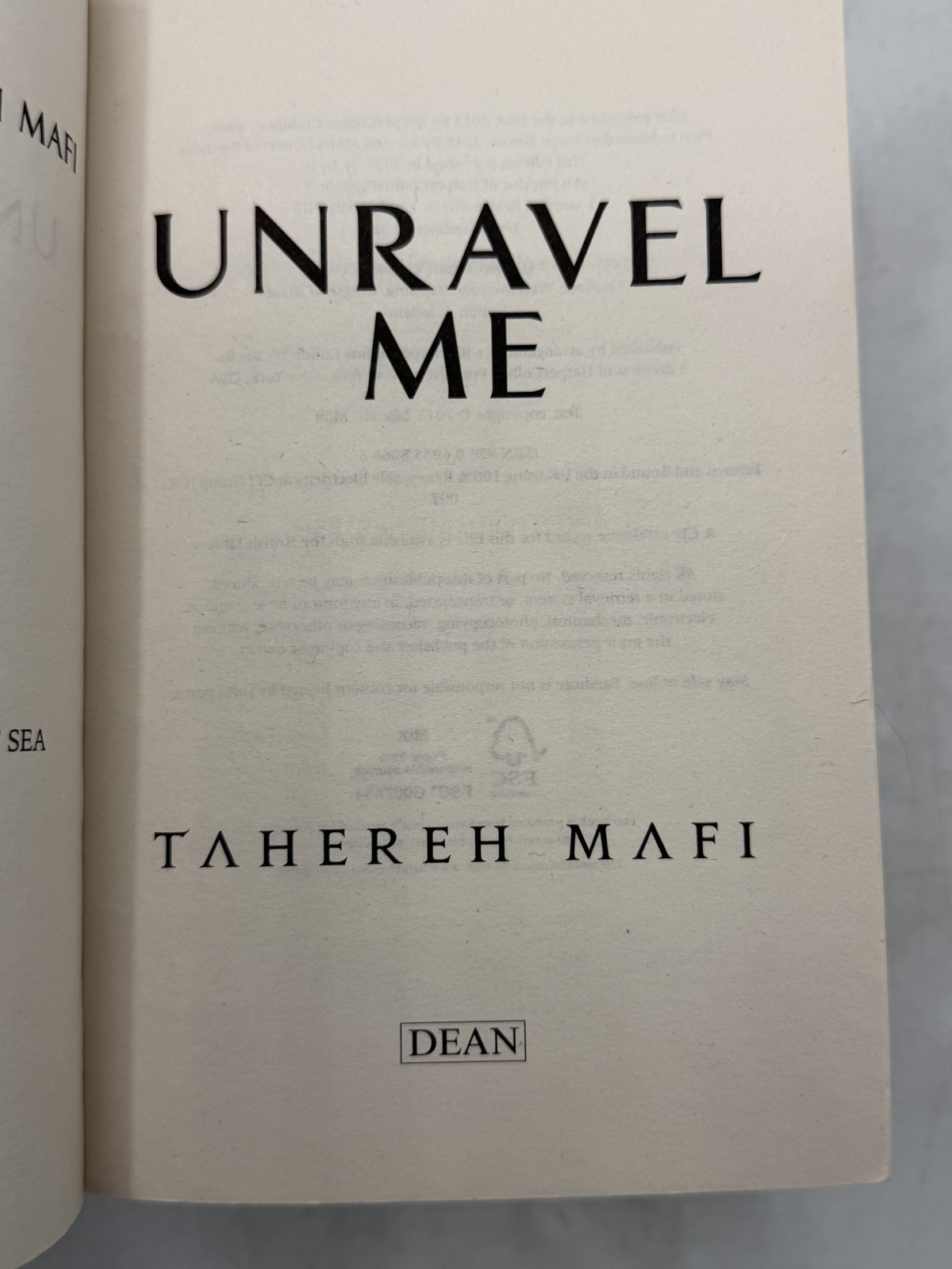 Shatter Me Series Lot of 5 Books by Tahereh Mafi Paperback 2021 Dean Edition