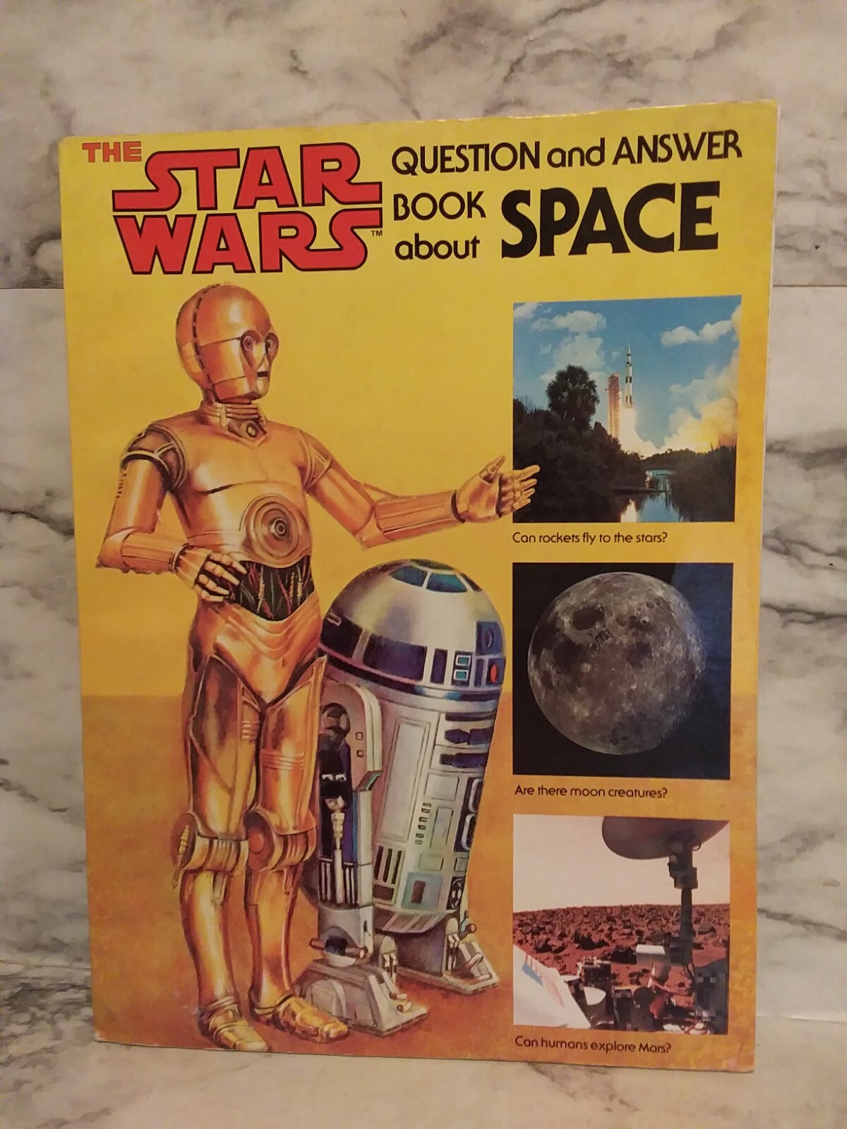 3 Vntg Schoolastic Photo Story Books STAR WARS ALBUM, Chewbacca Activity, Q &A