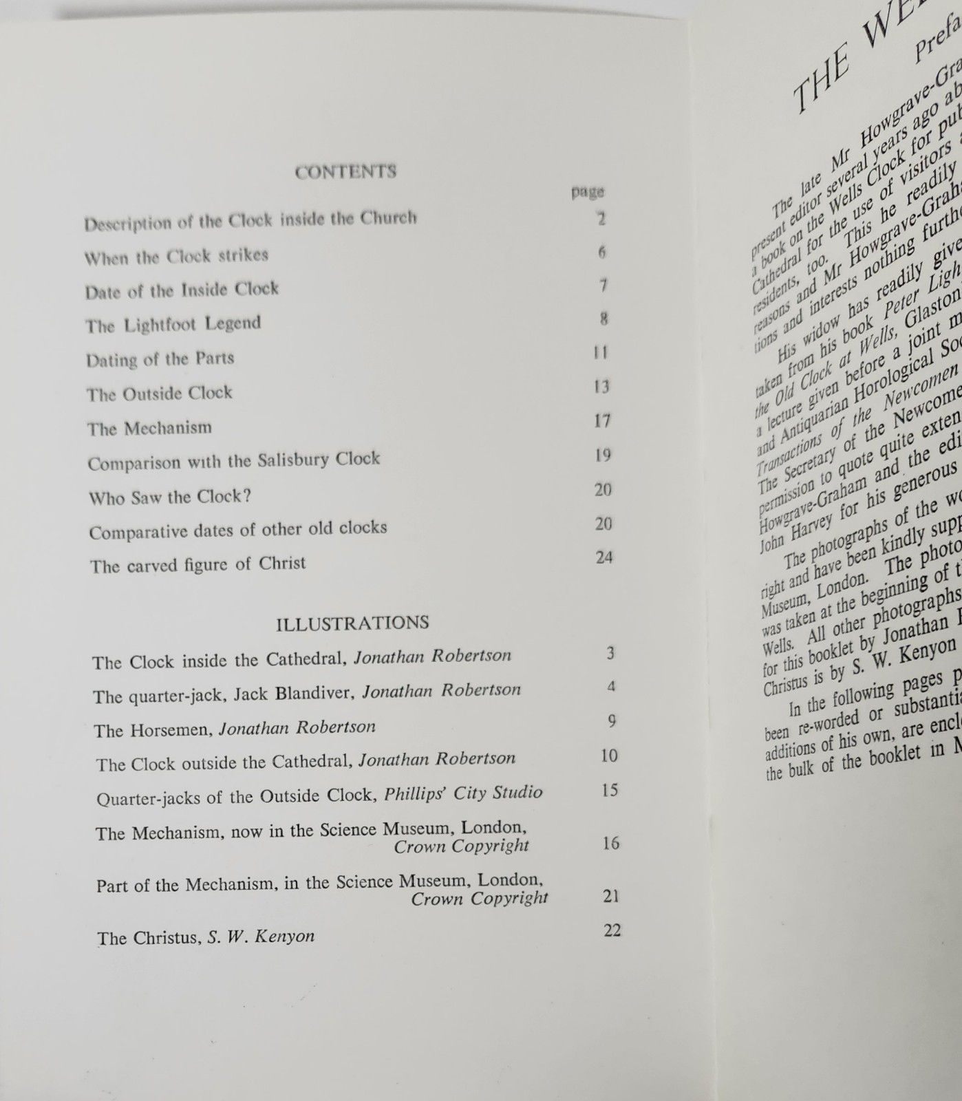 The Wells Clock by R. P. Howgrave-Graham (1978, TP) Friends of Wesll Cathedral