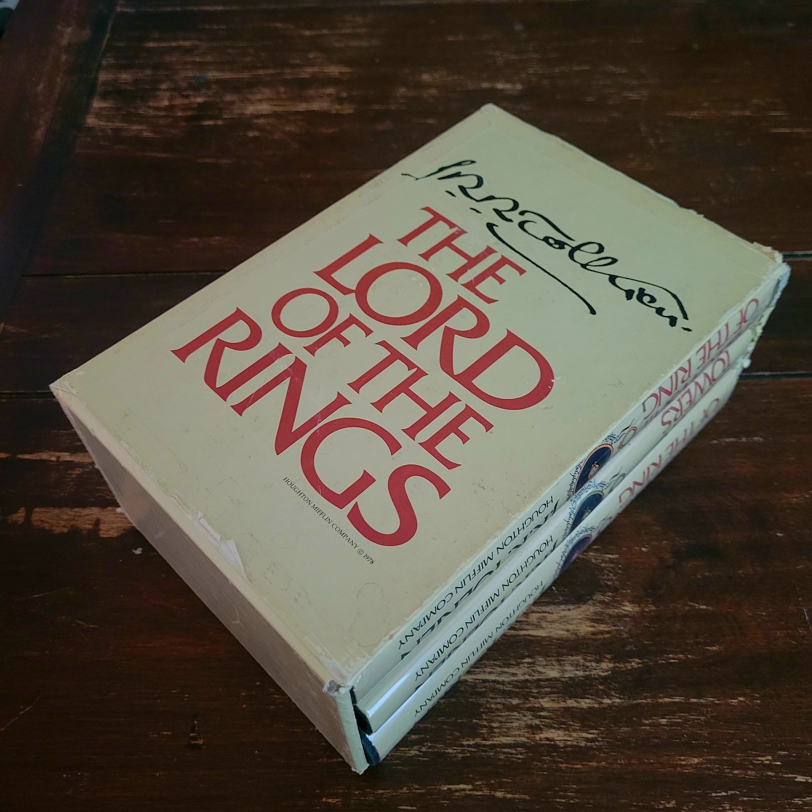 3 Vol Box Set of THE LORD OF THE RINGS by J.R.R. Tolkien (1965)