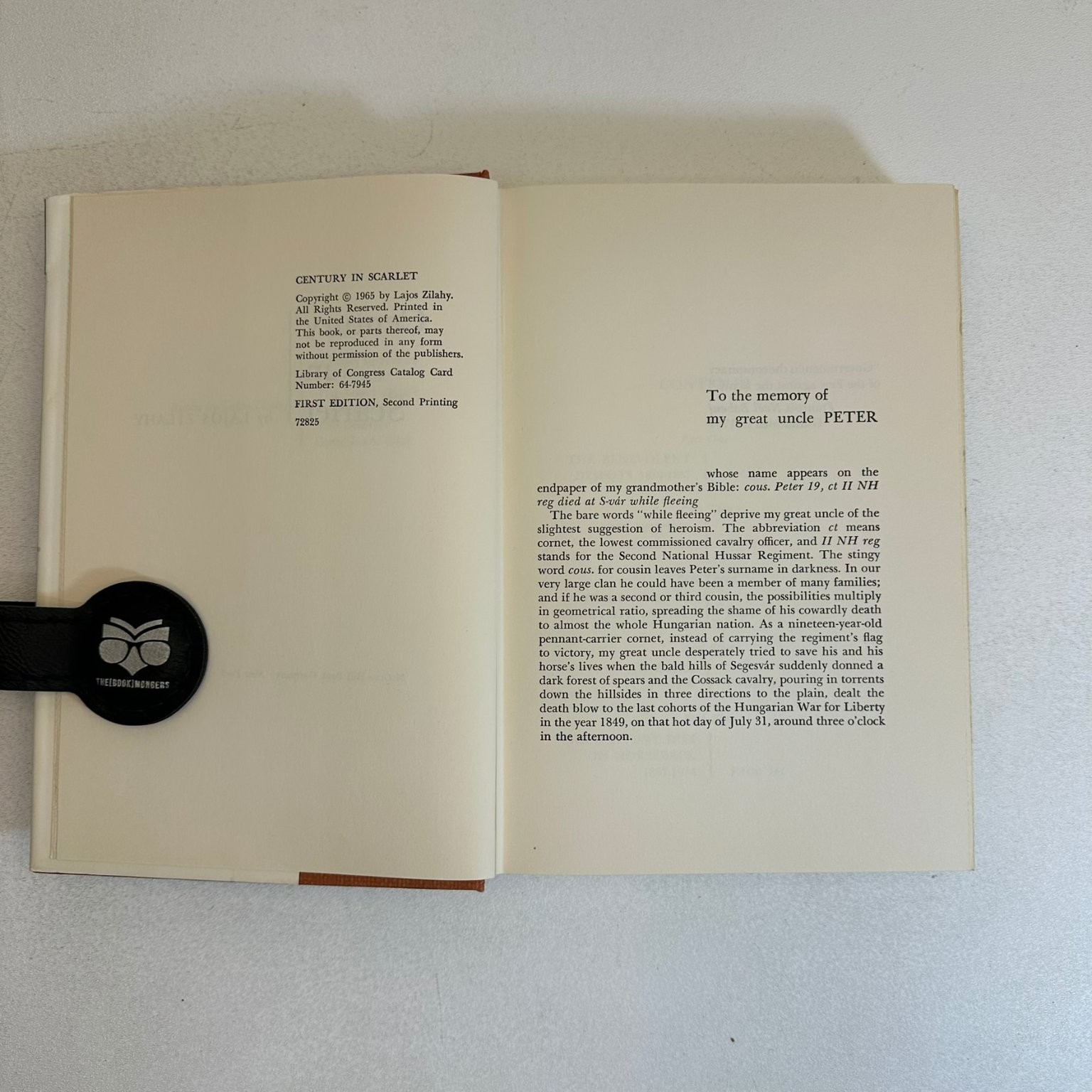 Century in Scarlet Lajos Zilahy 1963 First Edition Second Printing McGraw-Hill