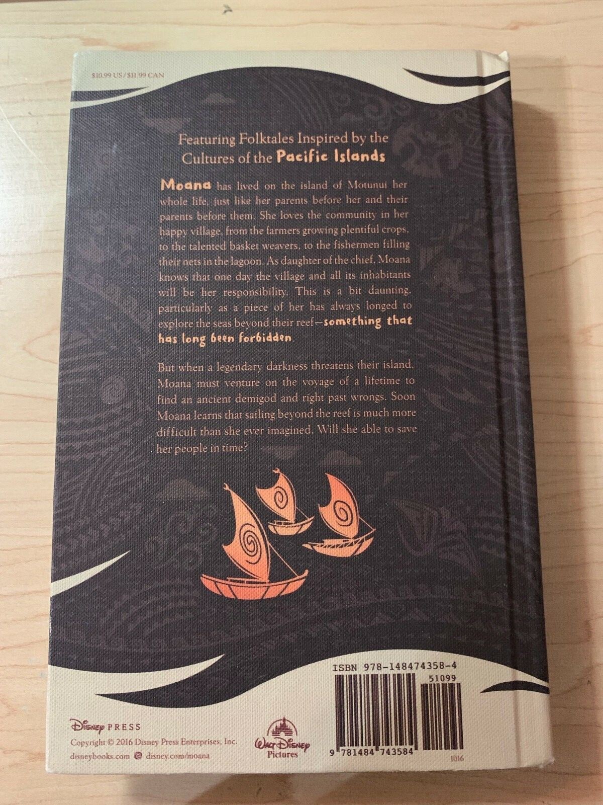 Disney The Story Of MOANA A Tale of Courage and Adventure Hardcover