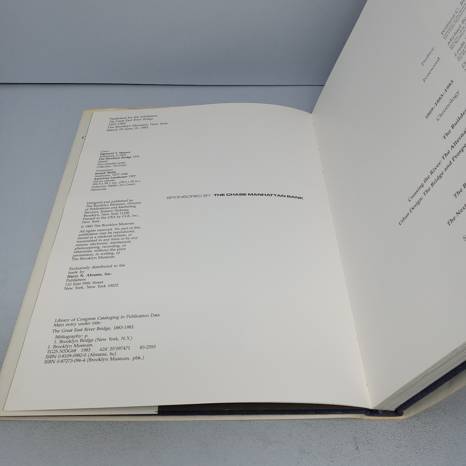 The Great East River Bridge 1883-1983: Harry N. Abrams Hardcover Brooklyn Museum