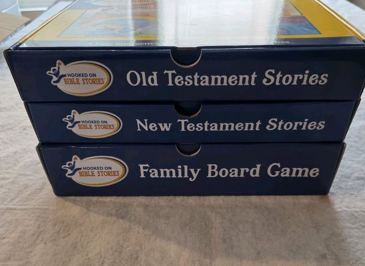 Hooked on Bible Stories:Classic Bible Stories & Activities:Ages 4-6 New Open Box