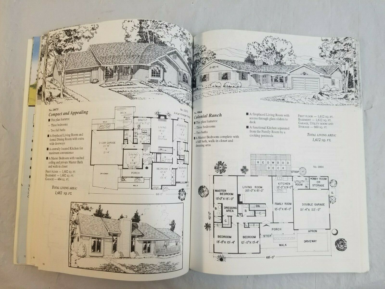 1994 Affordable to Build HOME PLANS Paperback Book by The Garlinghouse Company