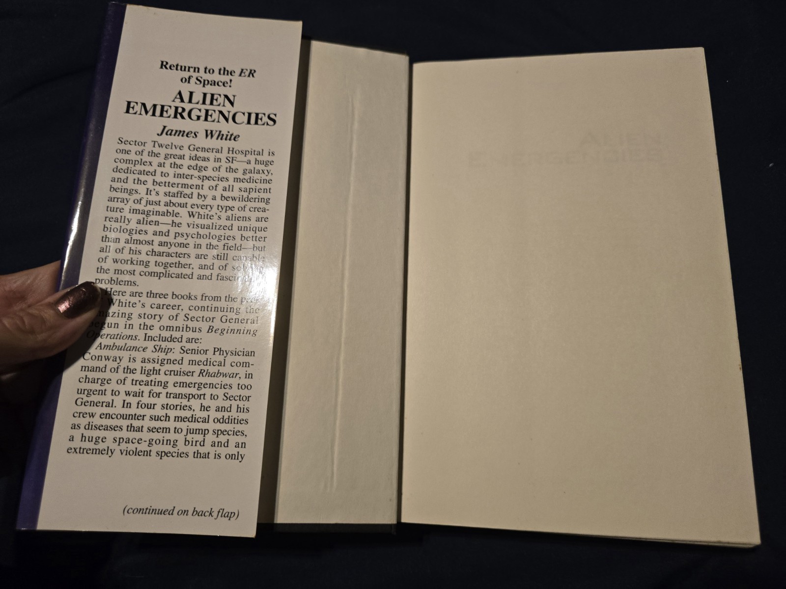 Alien Emergencies by James White (1st Orb Ed, 2002 TP) Sector General Omnibus
