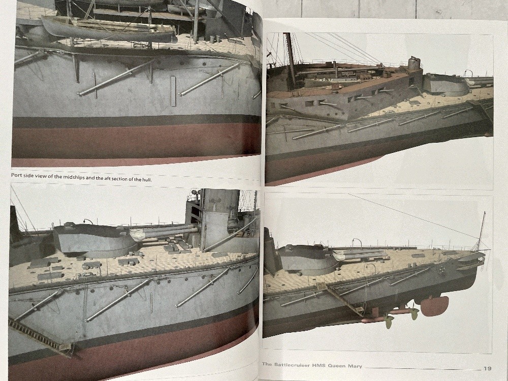 The Battlecruiser HMS Queen Mary Super Drawings in 3D Scale Models SC Full-color