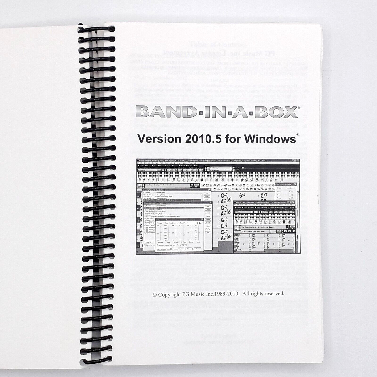Band in a Box ~ Users Guide Version 2010.5 For Windows – 320 Pages – Book only
