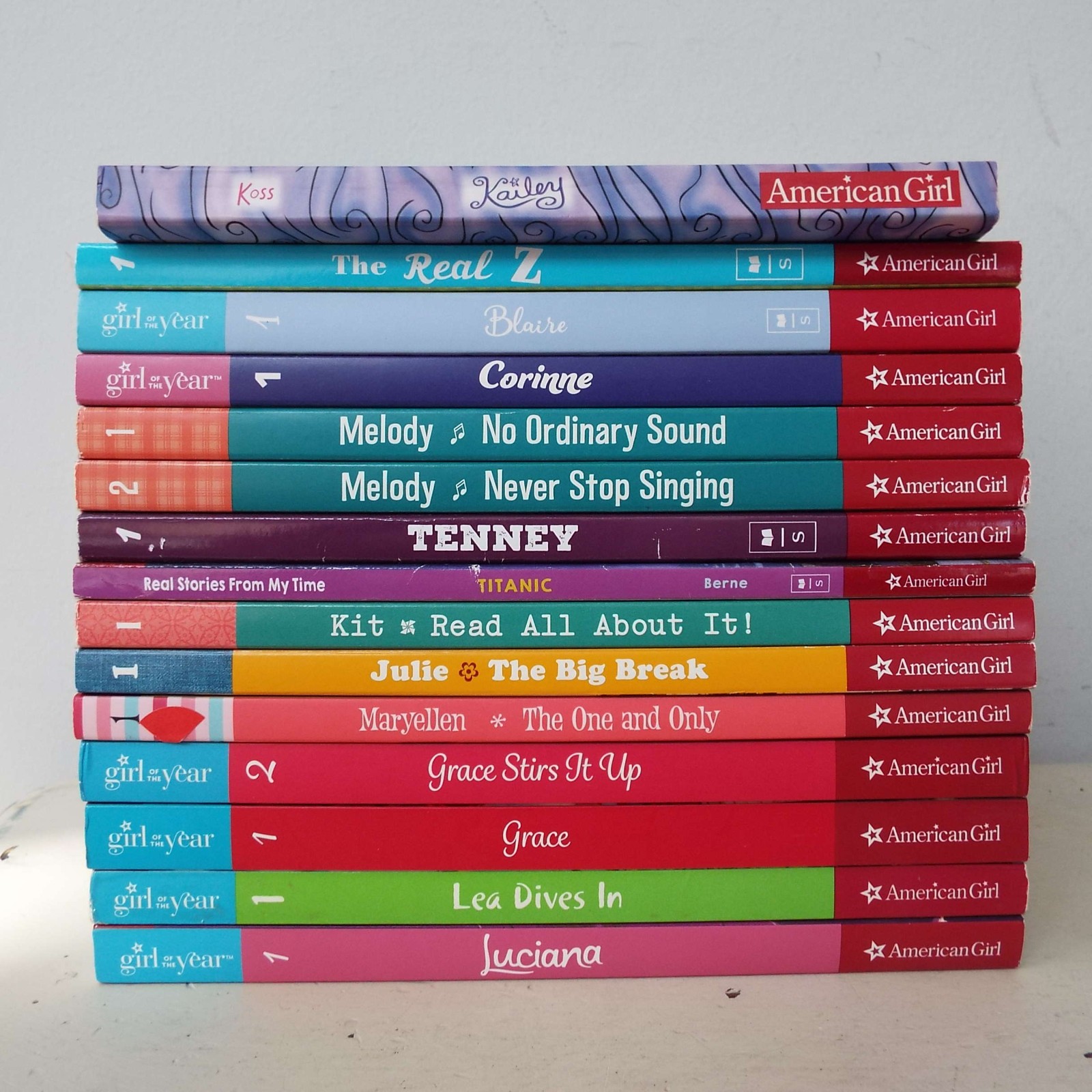 Lot 15 American Girl of the Year Books Corinne The Real Z Blaire Luciana