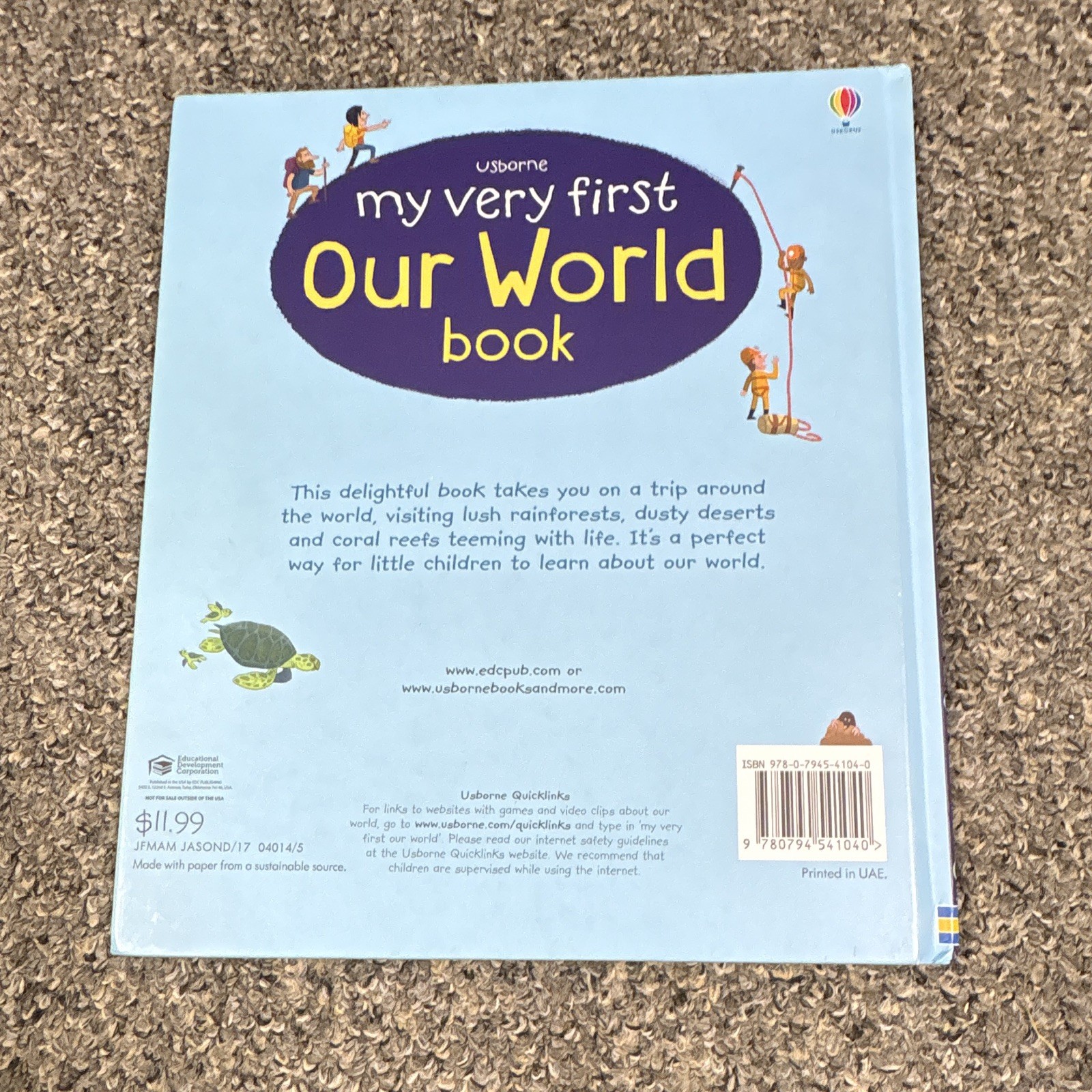 EDC Publishing My Very First Our World Book IR Matthew Odom 2018 Hardcover