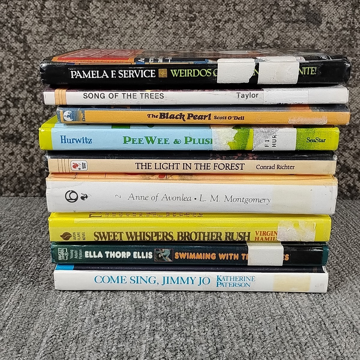 Kids Middle Grade Montgomery Odell Richter 9 Hardcover Book Lot Library Binding