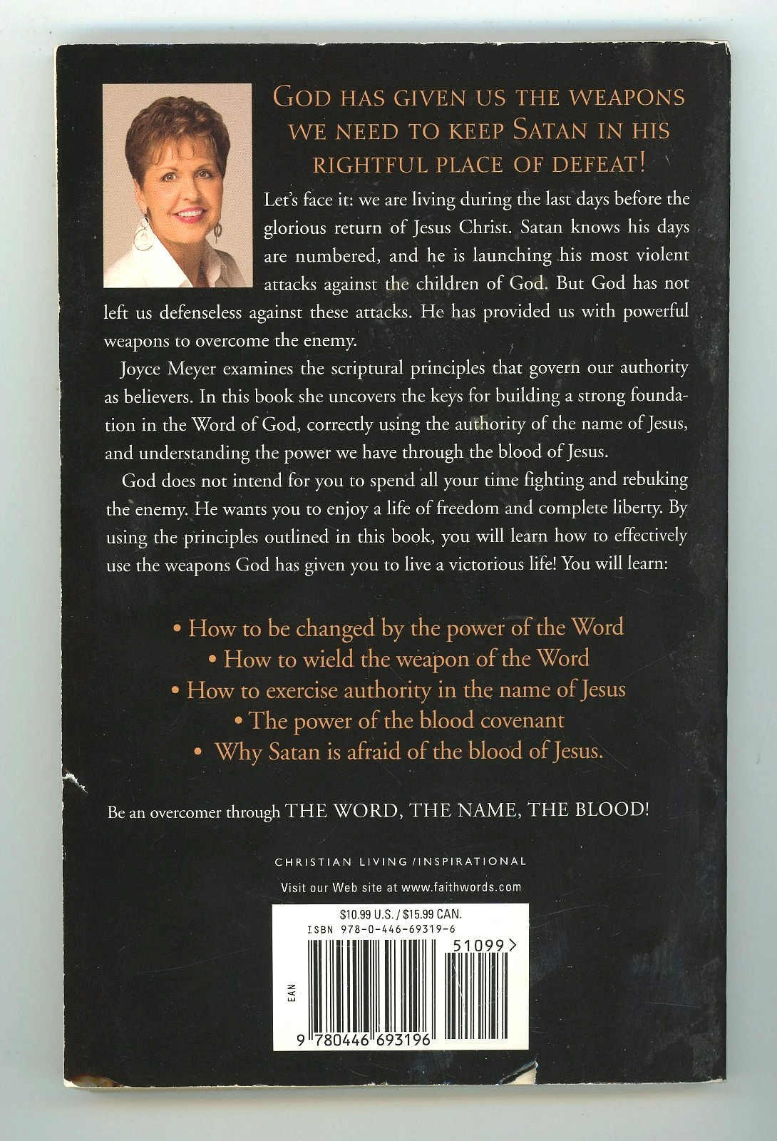 The word, The Name, The Blood Joyce Meyer 140 pages paperback book 15 chapters