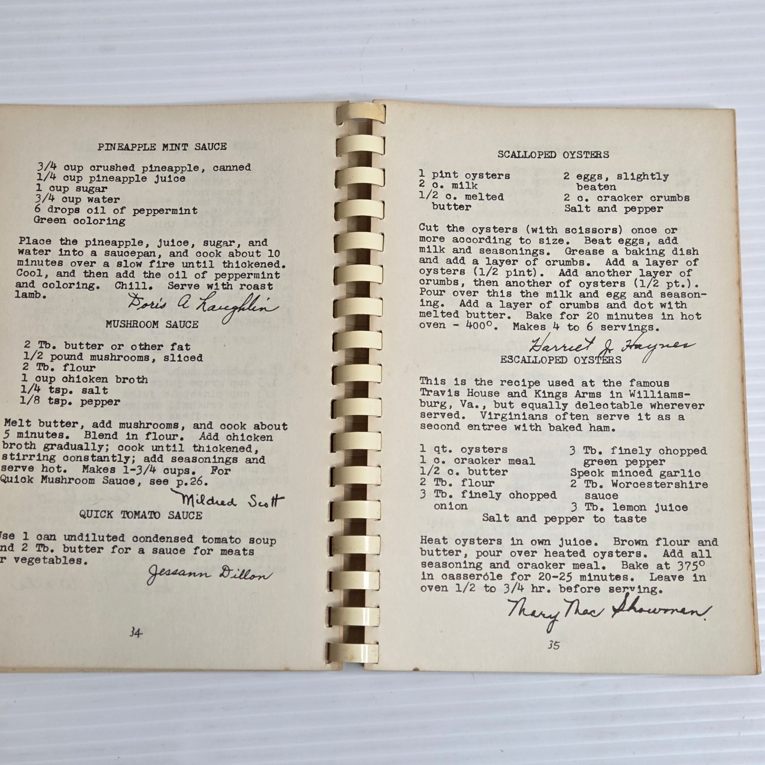 Sturbridge Kitchens Cookbook 1970 10th Printing Community Recipes Massachusetts