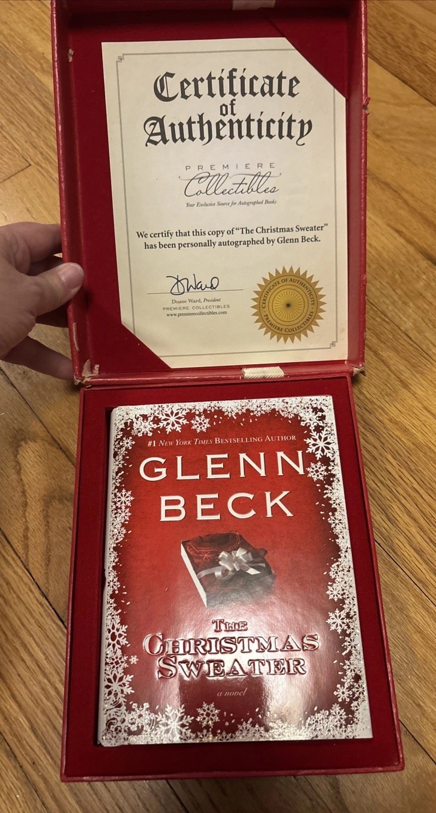 Glenn Beck The Christmas Sweater Hardcover Book Autographed Signed