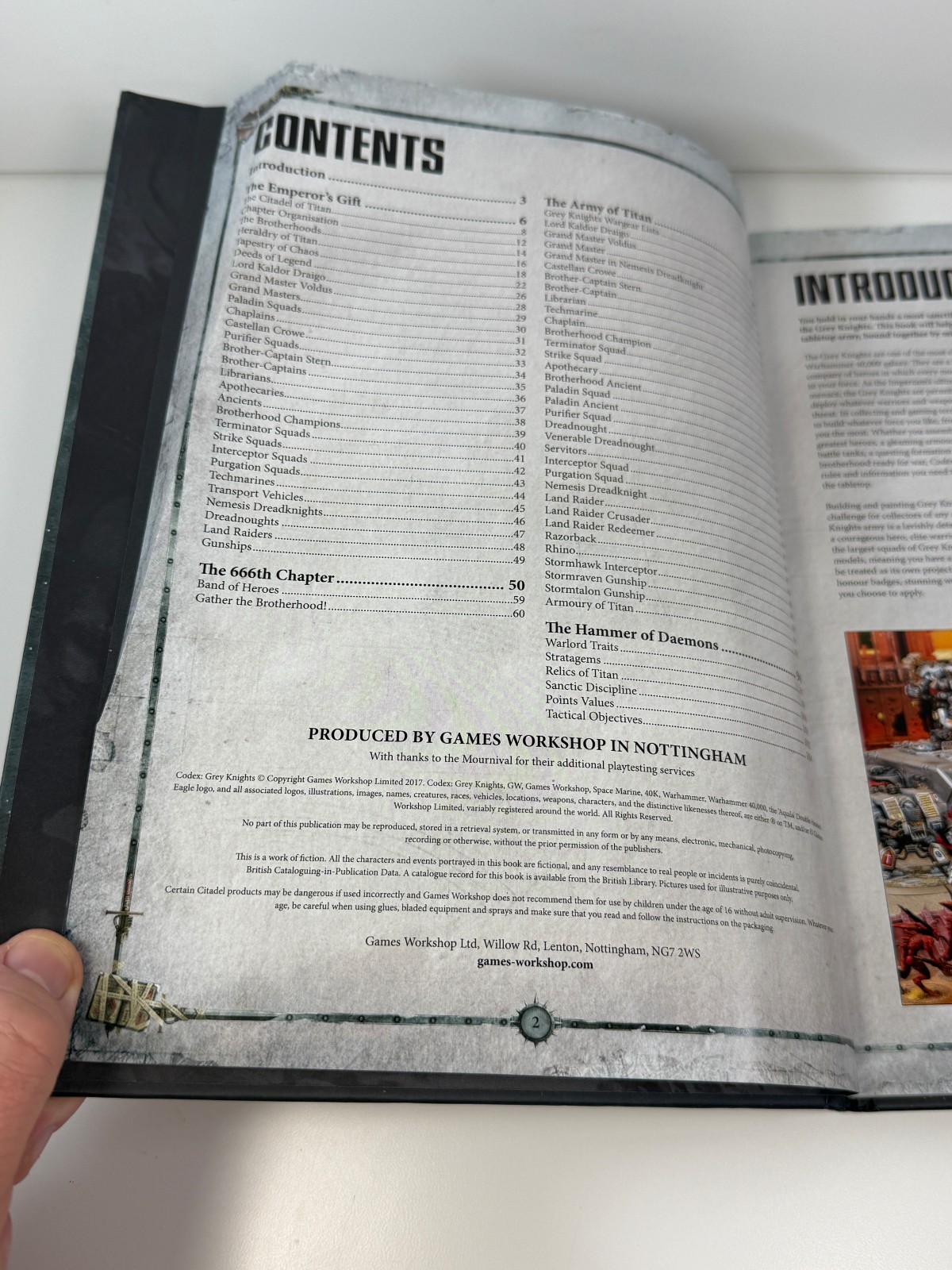 Warhammer 40,000 Codex Adeptus Astartes Grey Knights Hardcover