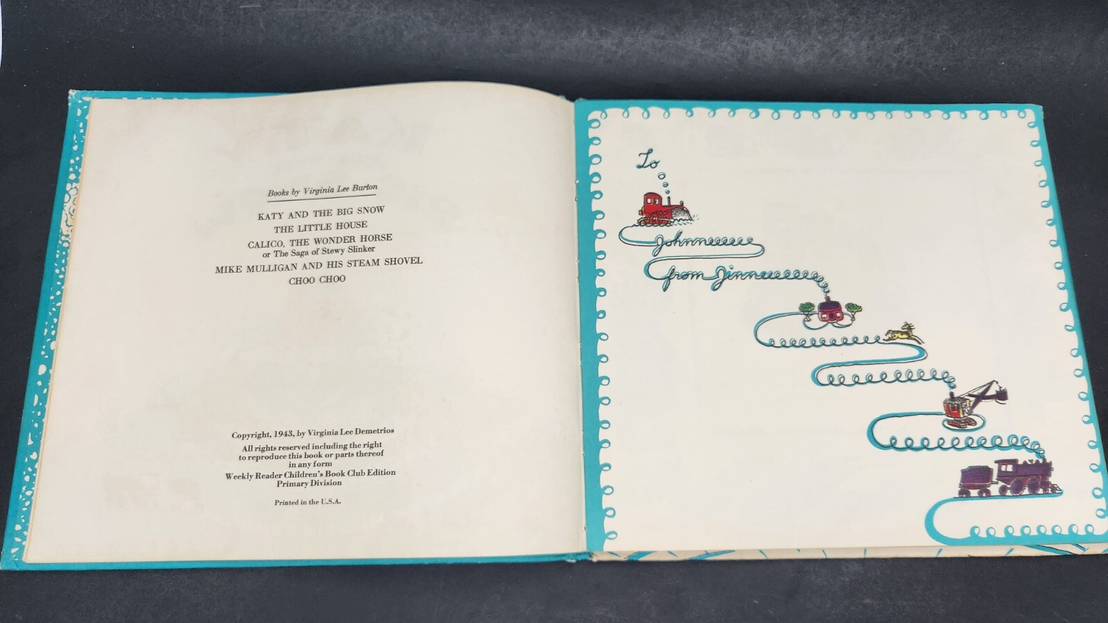 Katy And The Big Snow Virginia Lee Burton 1943 Weekly Reader Childrens Book