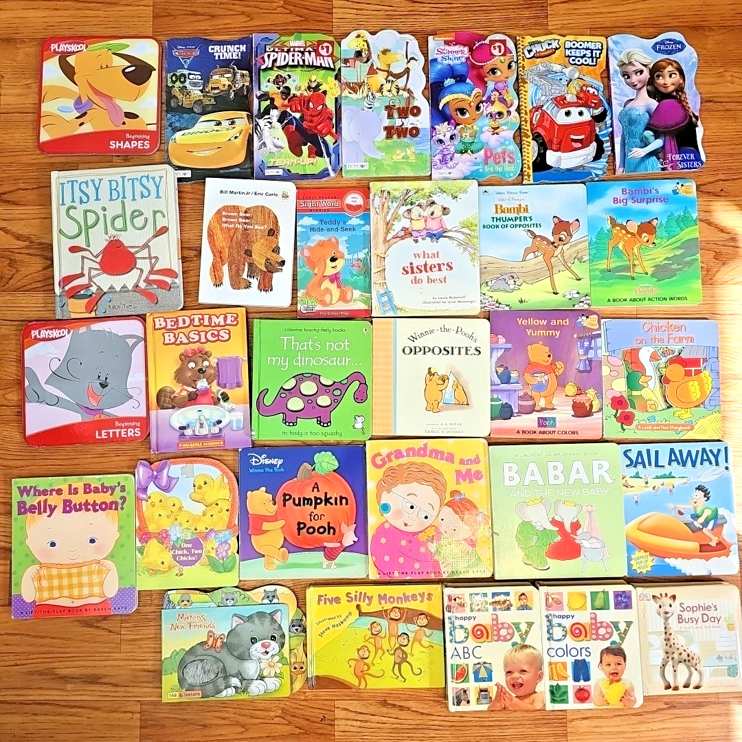 30 Children BOARD BOOKS Hardcover Baby Toddler Preschool Kids Mixed
