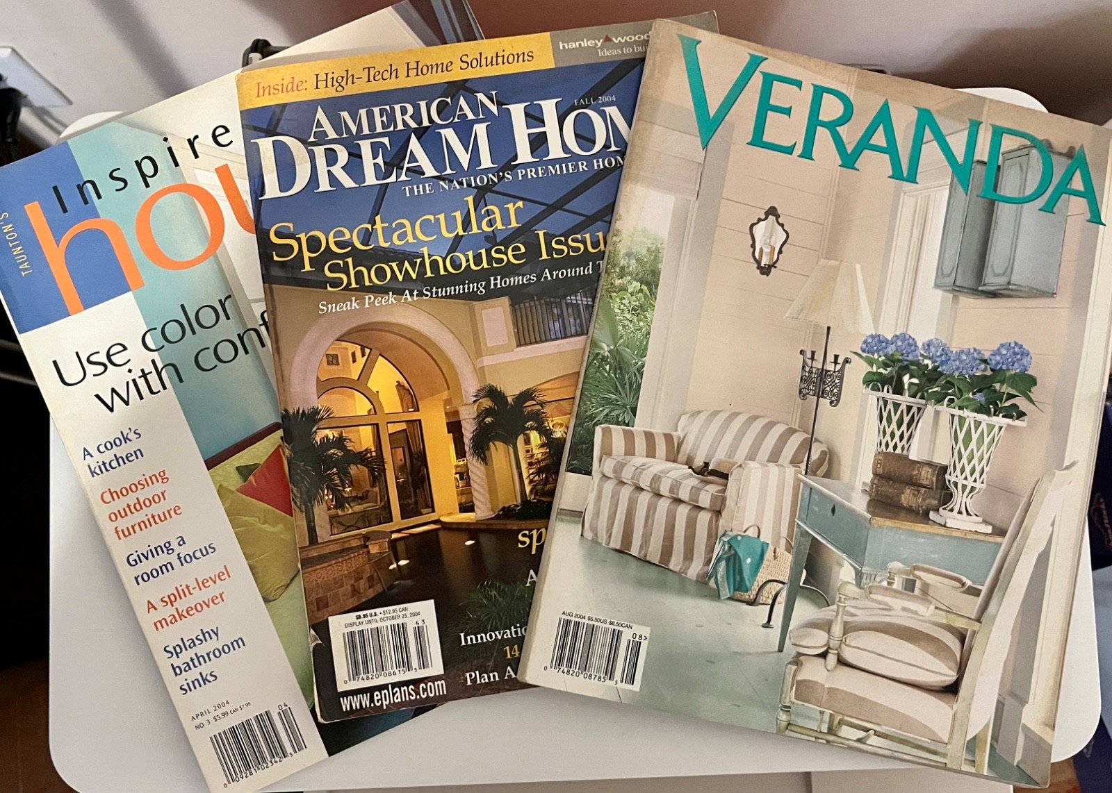 Lot of 3 American Dream Homes Veranda Inspired House Magazines 2004