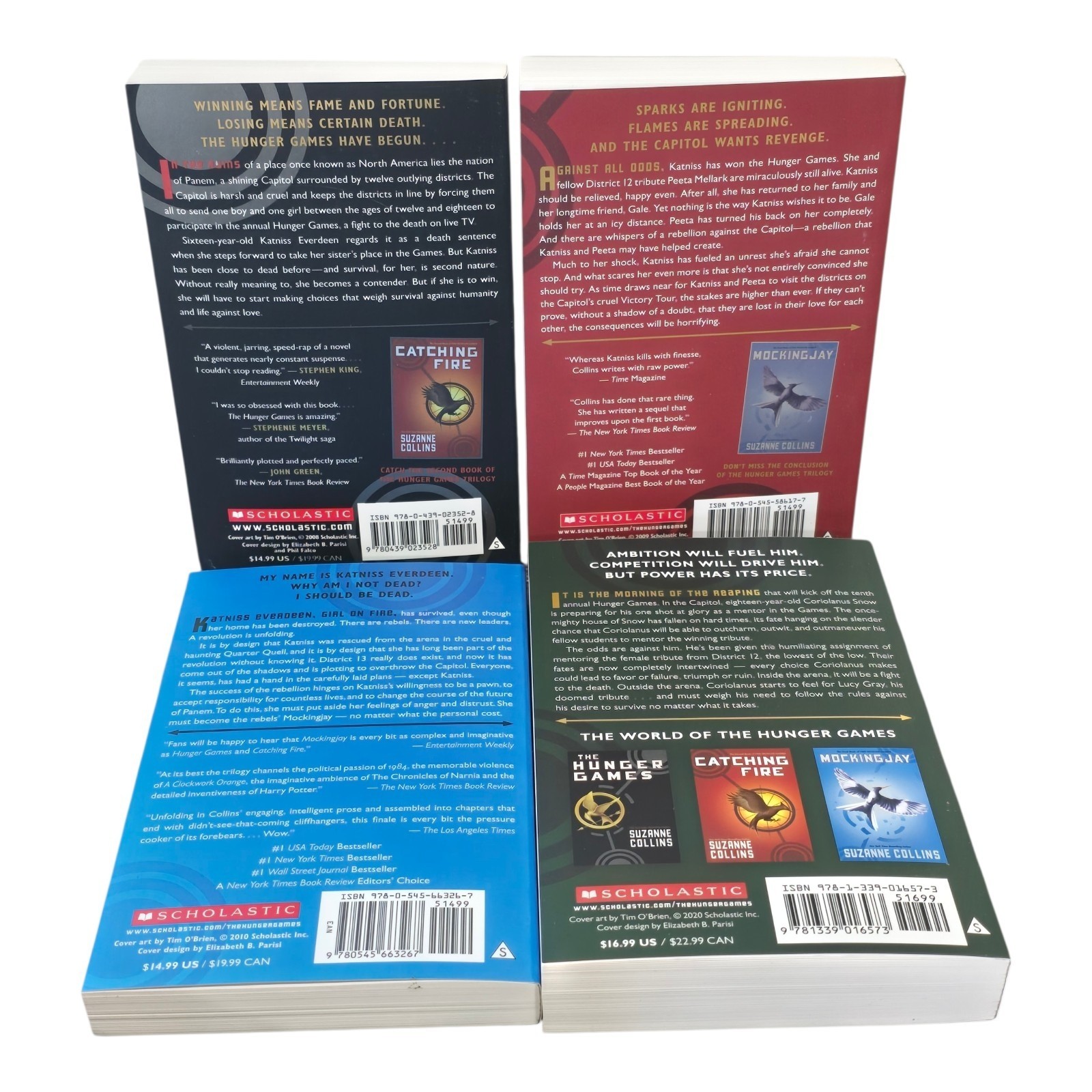 The Hunger Games Four-Book Collection Suzanne Collins Box Set Scholastic Inc.