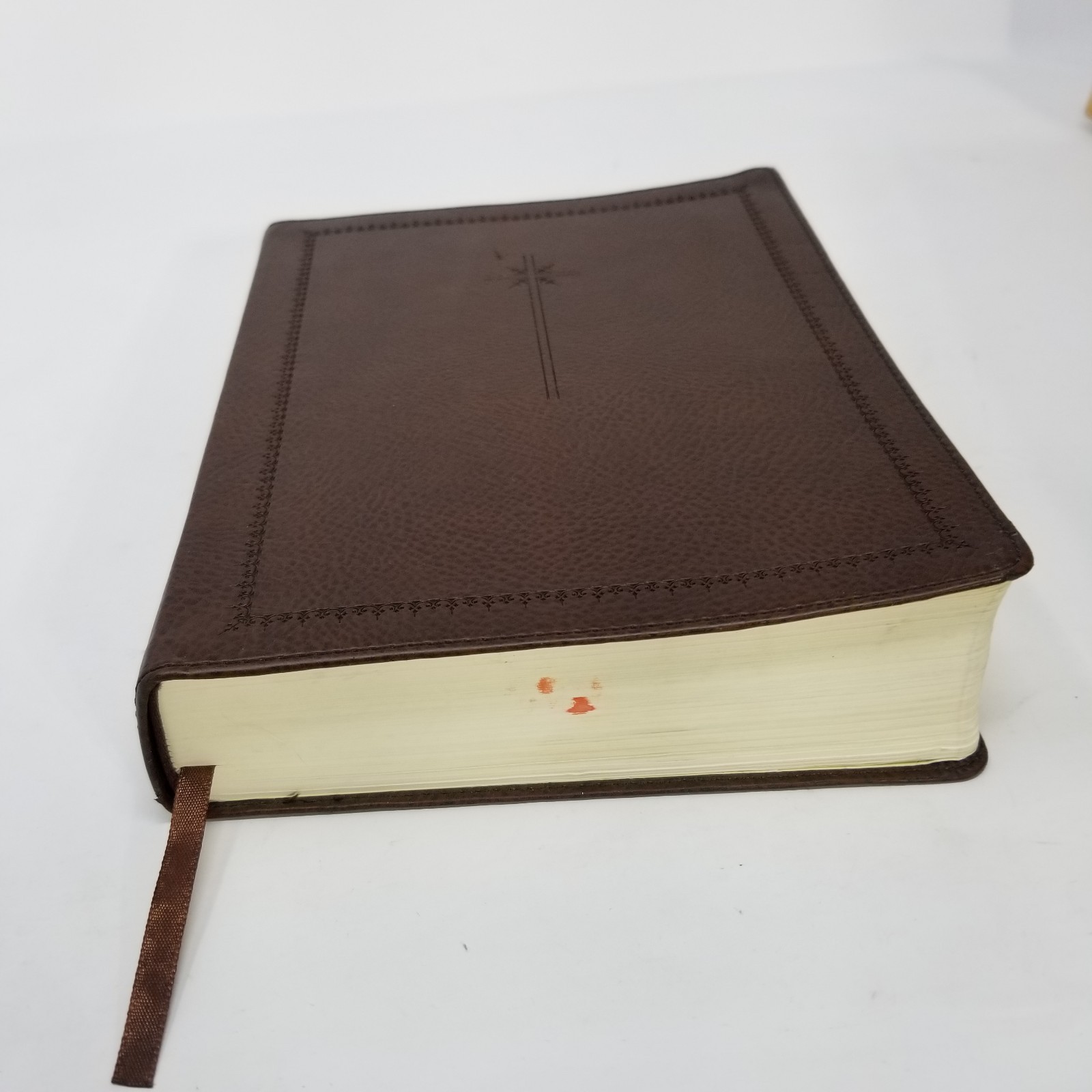 NIV Holy Bible Journal Edition 2015 Zondervan Brown Leatherette Personalized
