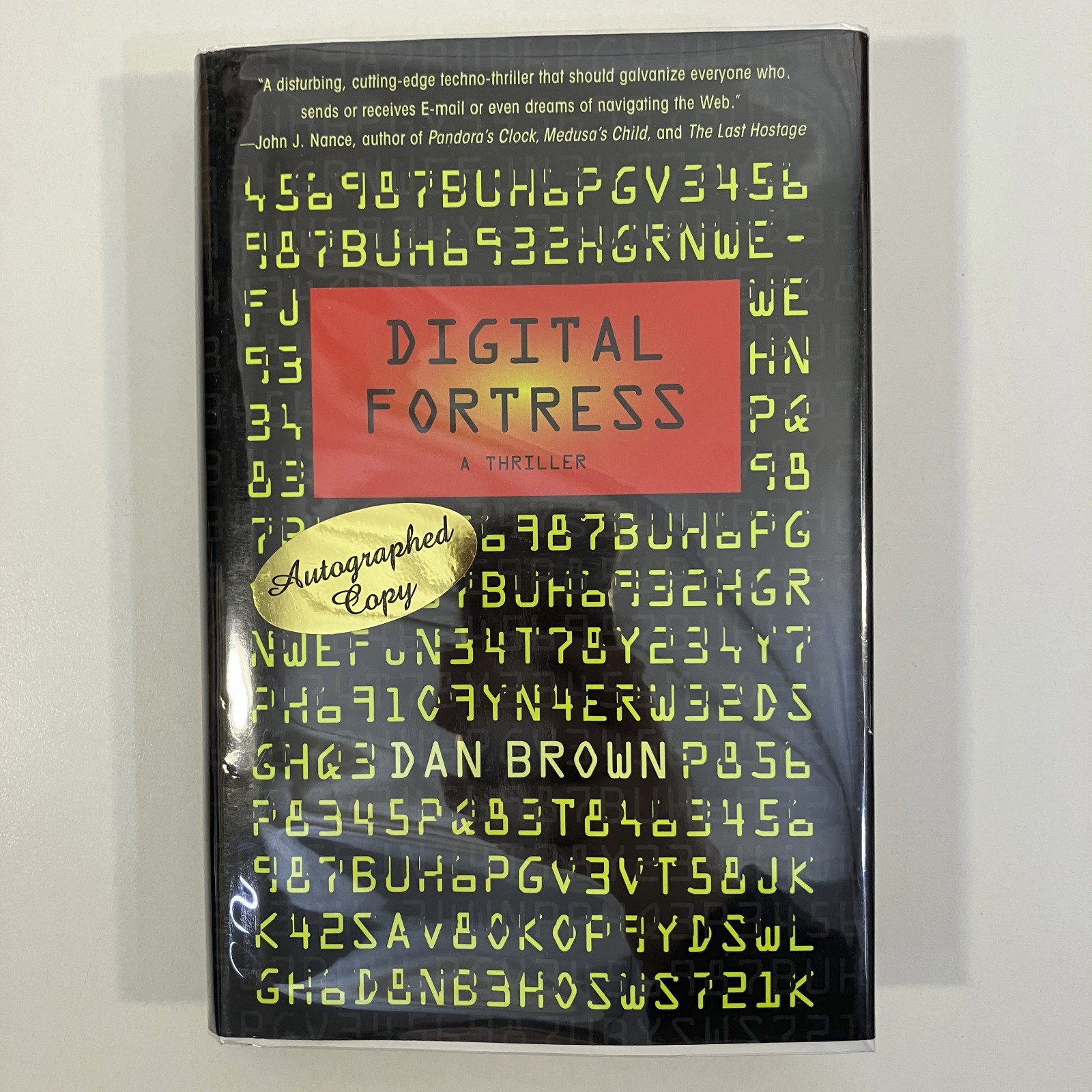 Dan Brown Digital Fortress SIGNED 1st Edition & Print 1998 HCDJ St Martin Press