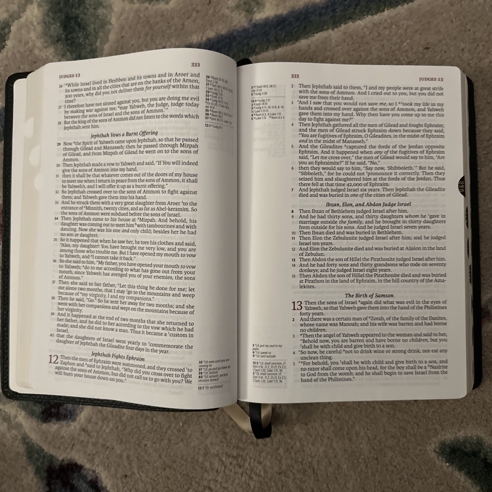 Legacy Standard Bible Inside Column Reference Indexed (LSB), Black Cowhide