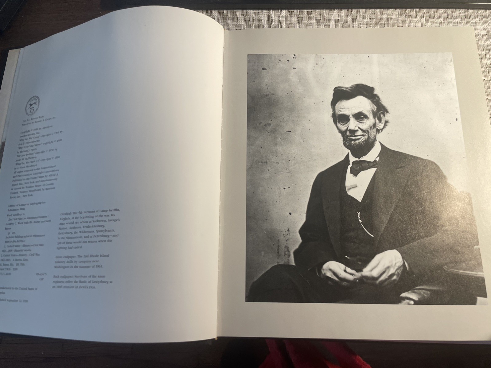 The Civil War by Geoffrey C. Ward with Ric & Ken Burns, Hardcover, 1990, VGood