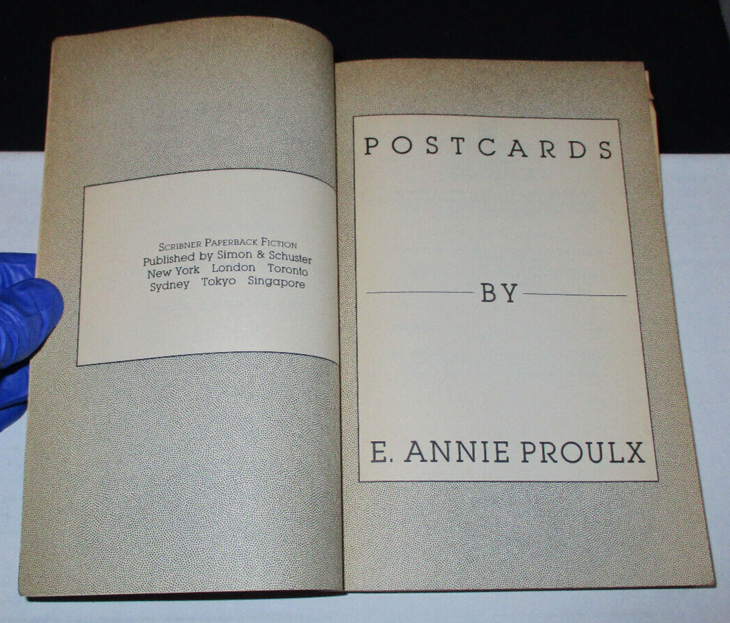 The Shipping News & Postcards By E. Annie Proulx (1994-95) 2 book lot paperbacks