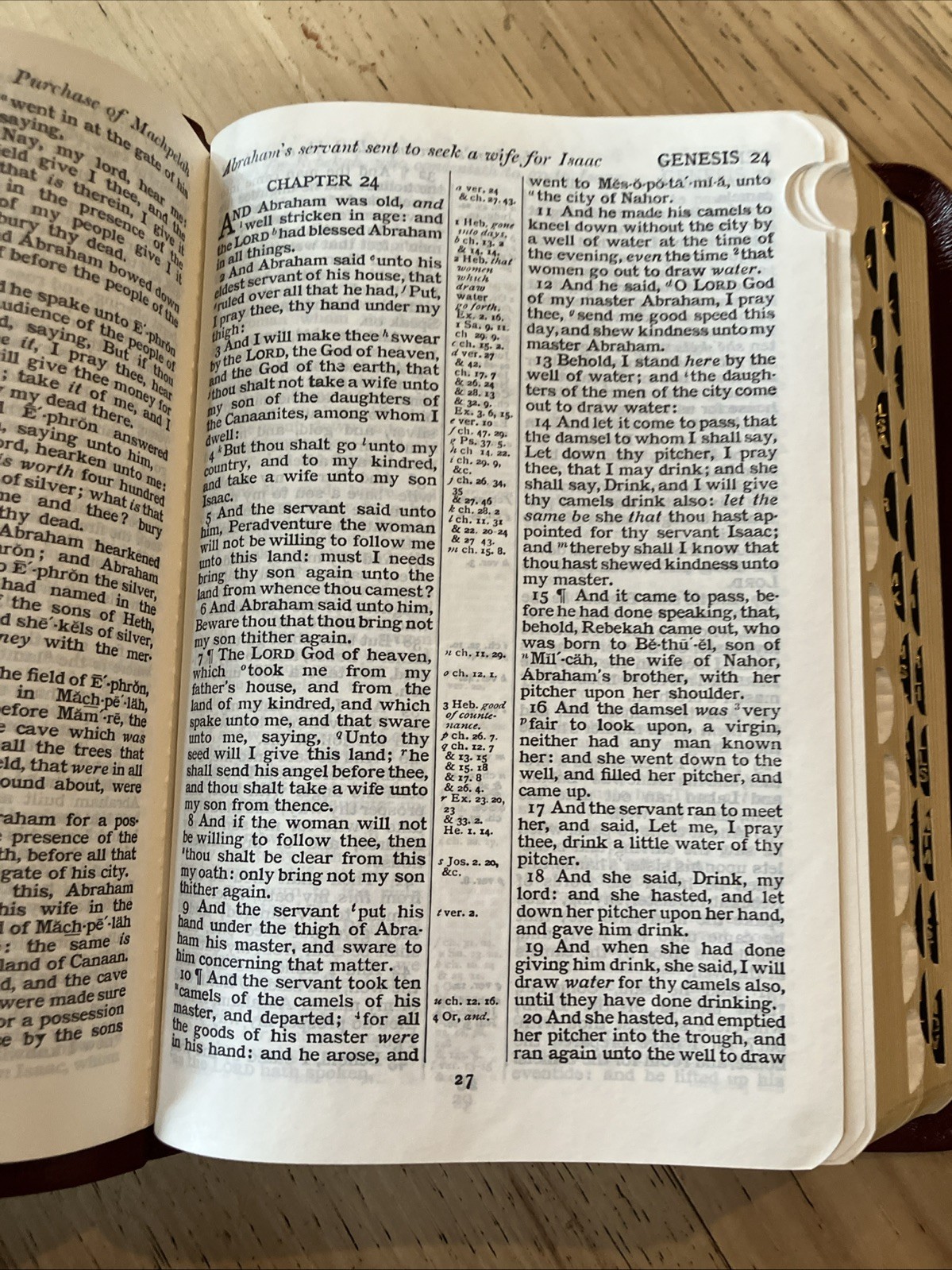 Cambridge Cameo KJV King James Ver Bible Genuine French Morocco Leather 74XRL