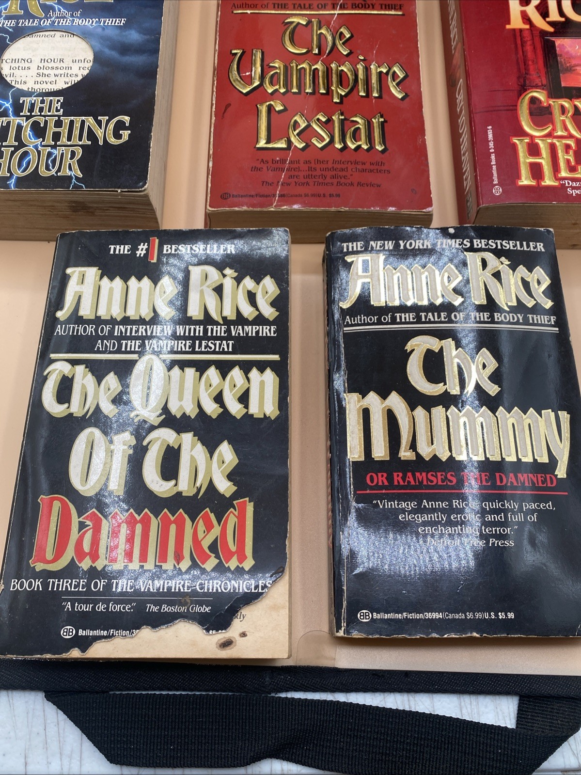 Lot of 7 Anne Rice Hardcover Paperback Mix Series Book Lot
