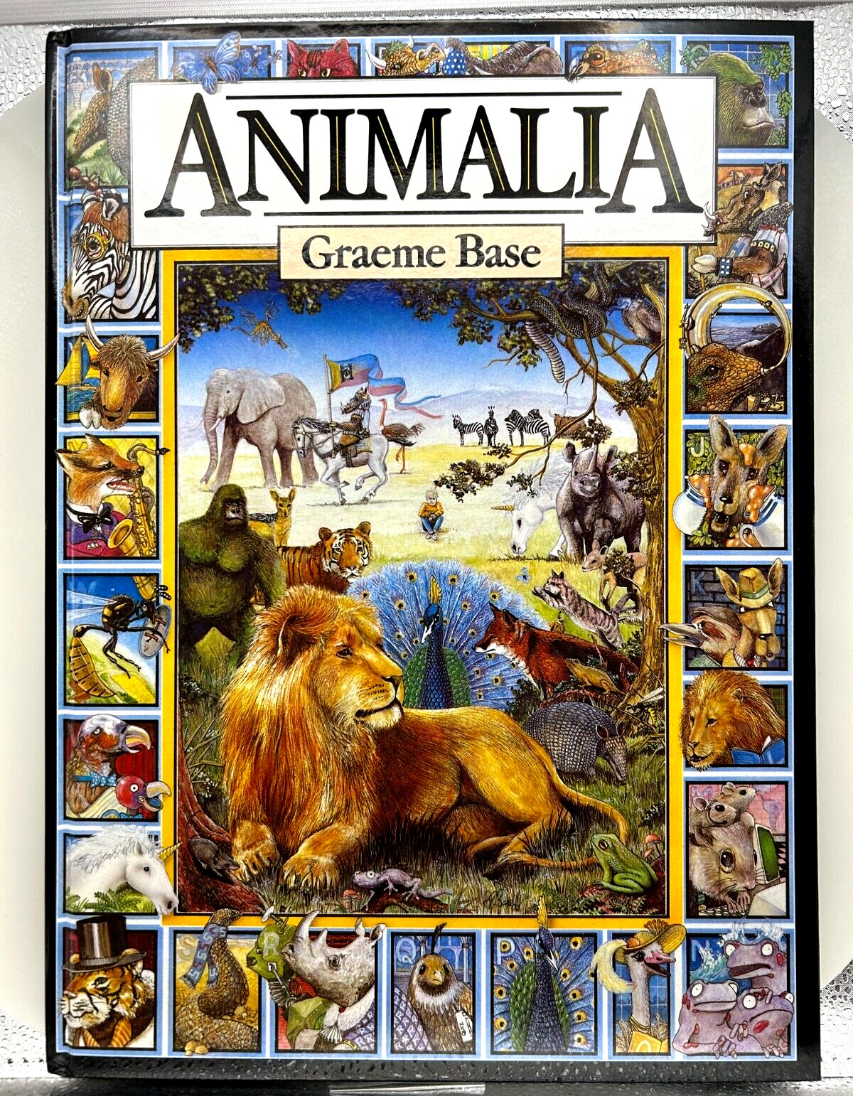 Animalia by Graeme Base Hardcover 1986 Classic Kids ABC Book VG Abrams