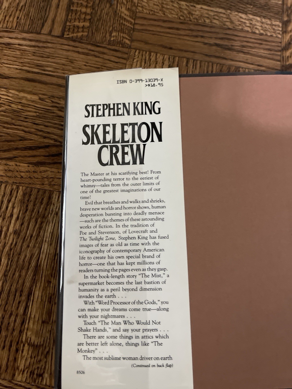 Skeleton Crew by Stephen King 1985 HC 7th Edition with Dust Jacket And Plastic