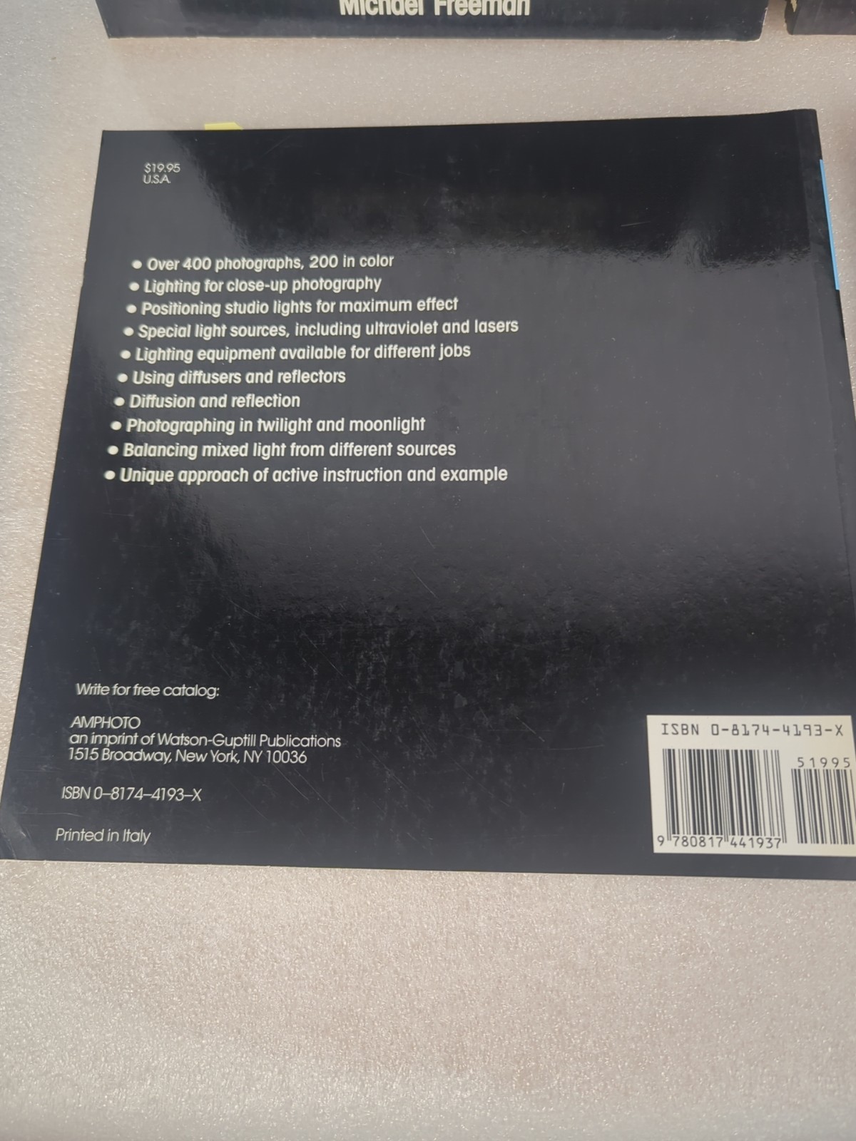 The Amphoto photography workshop series By Michael Freeman 1988 4 Volumes