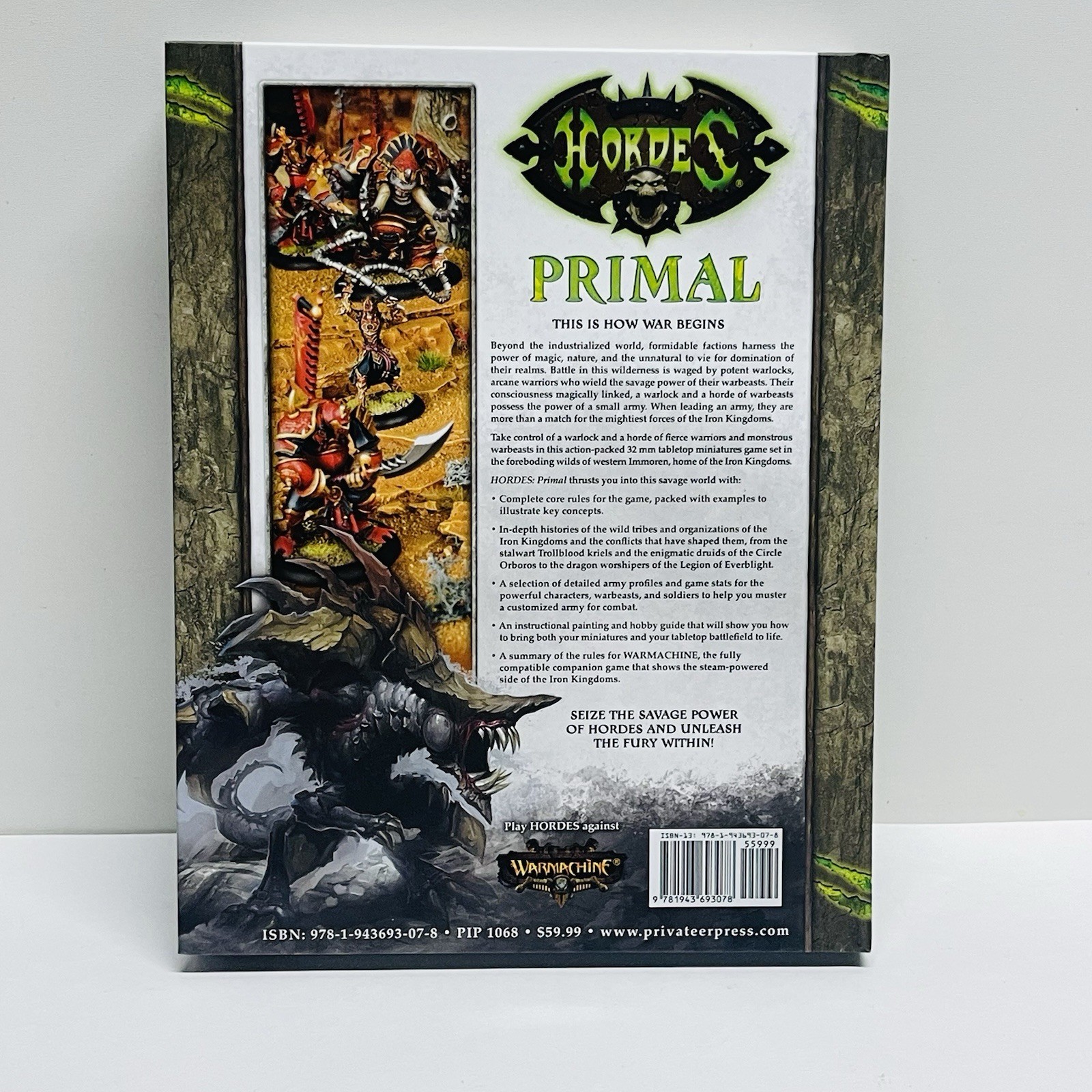 Privateer Press Hordes Primal 1st Edition Core Rulebook Hardcover 2016