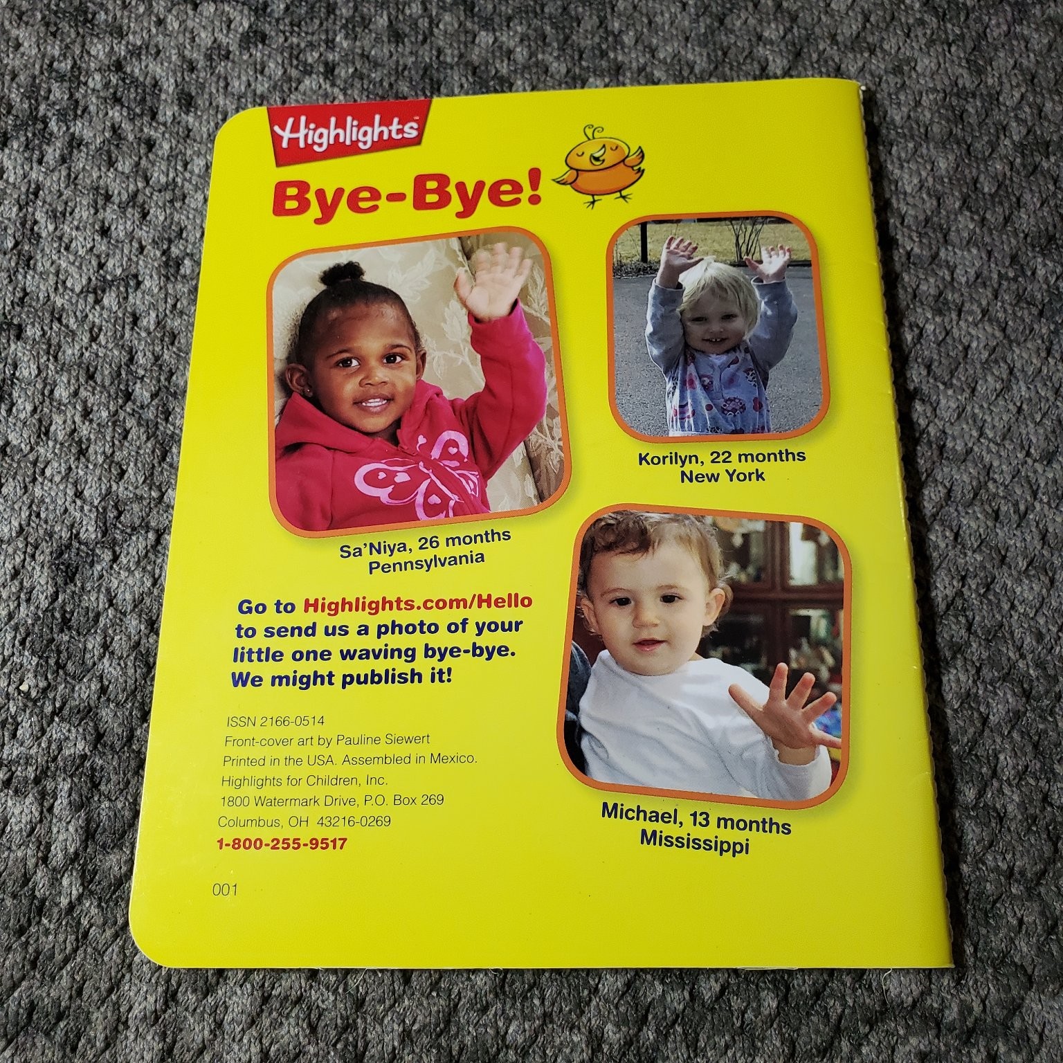 Highlights Hello My First Magazine Board Book Lot Early Learning Toddler Baby
