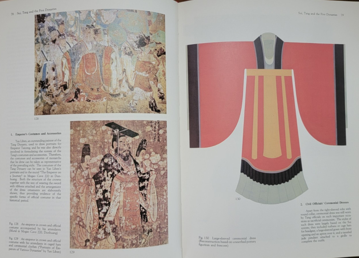 5000 Years of Chinese Costumes Hardcover Slipcase-Xun & Chunming-English Ed 1987