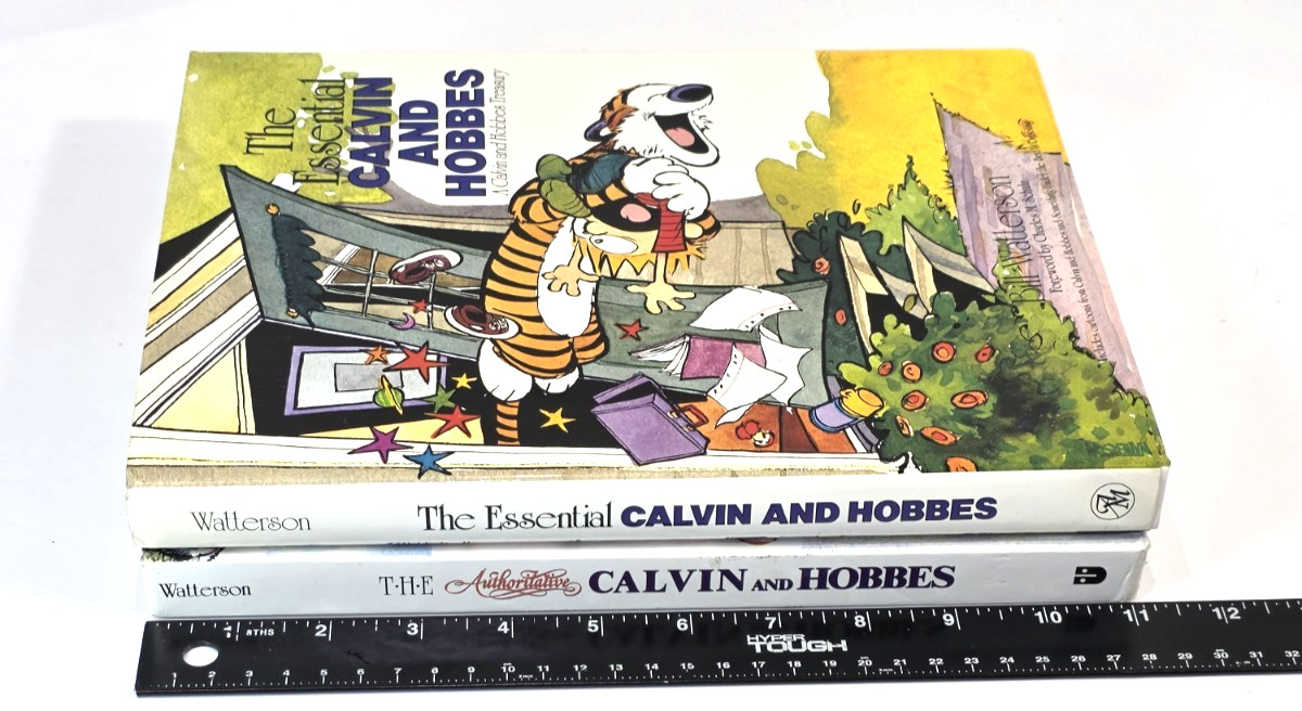 Lot of 2 Calvin and Hobbes Hardcover Books Bill Watterson